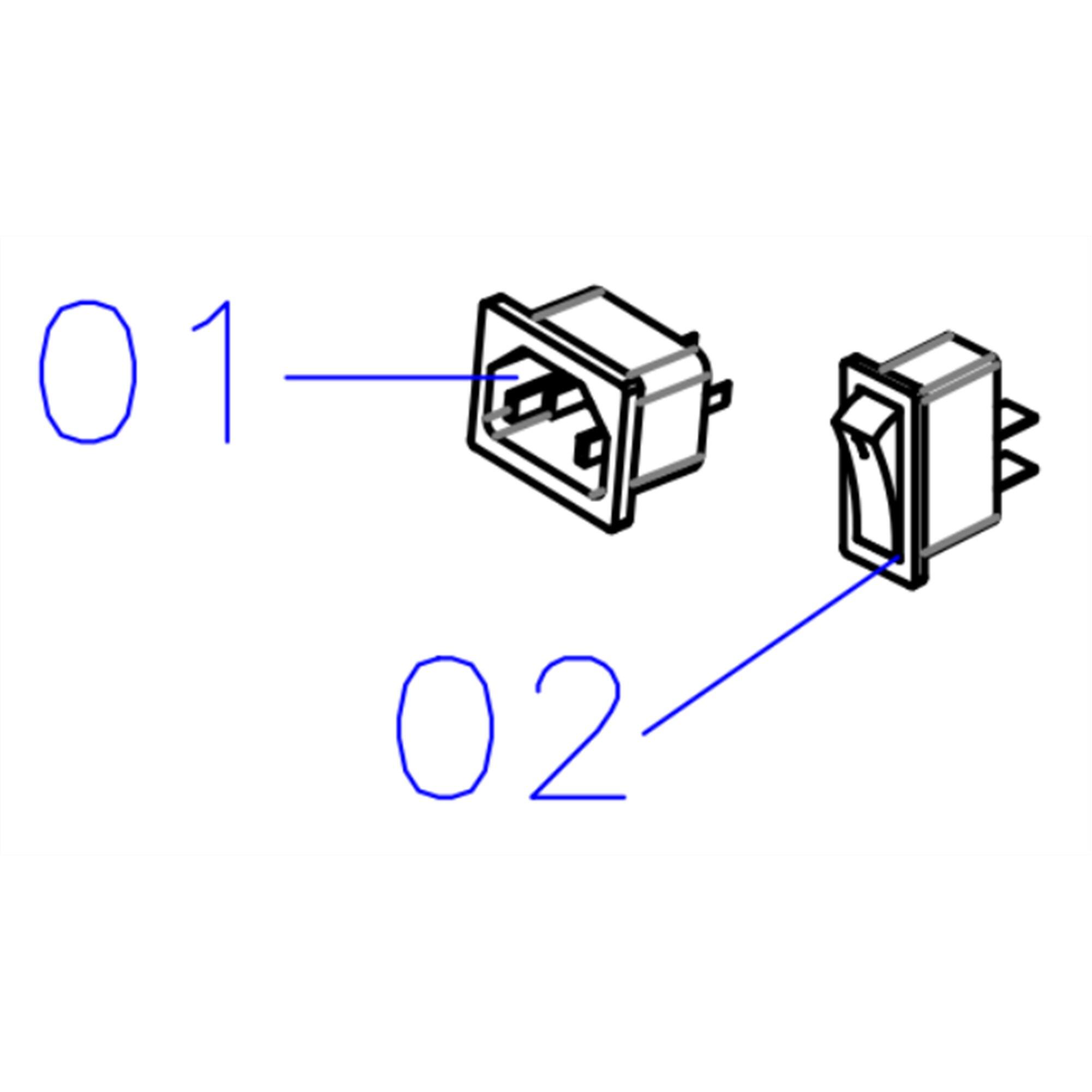 POWER SWITCH AND SOCKET