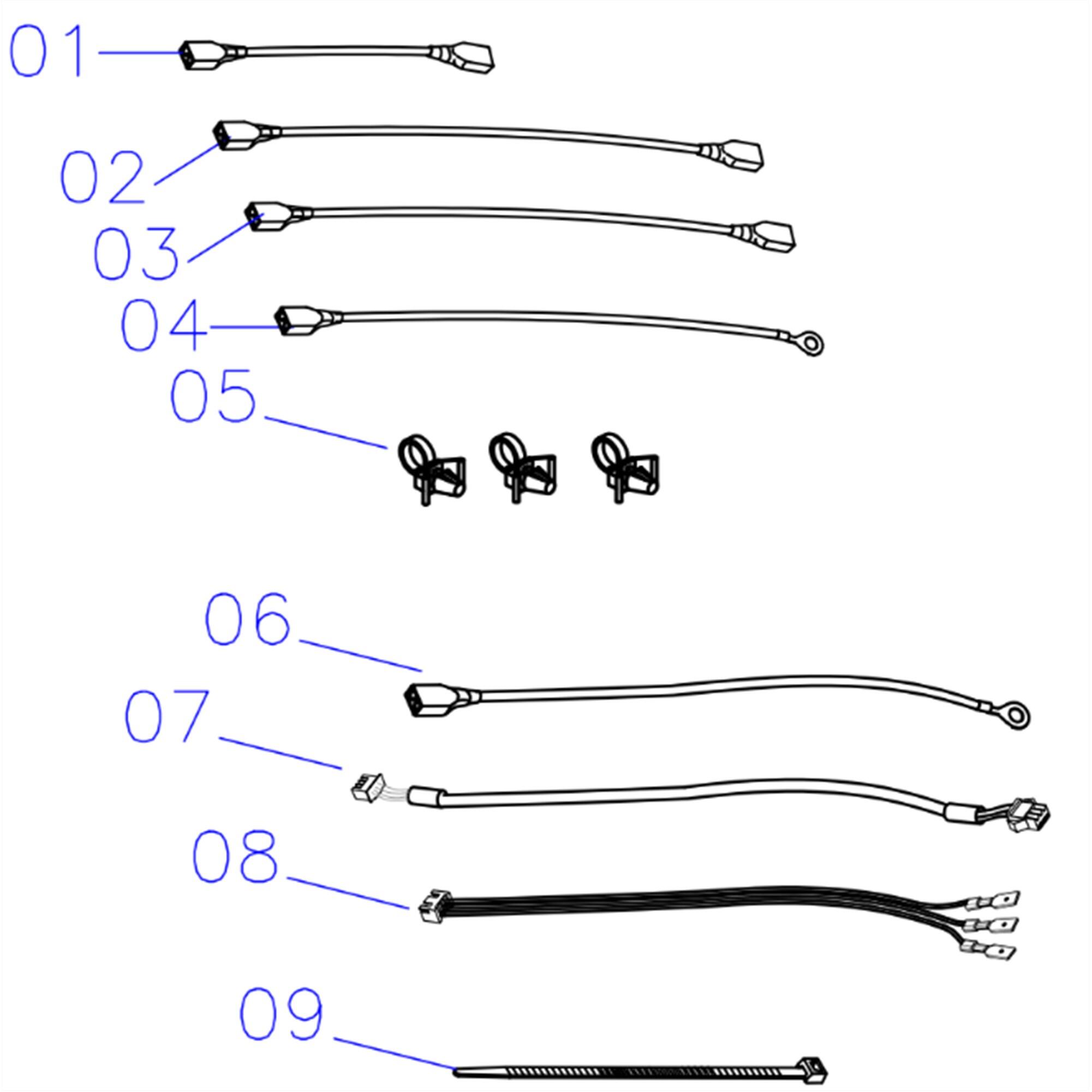 KIT CABLES ALIMENTATION