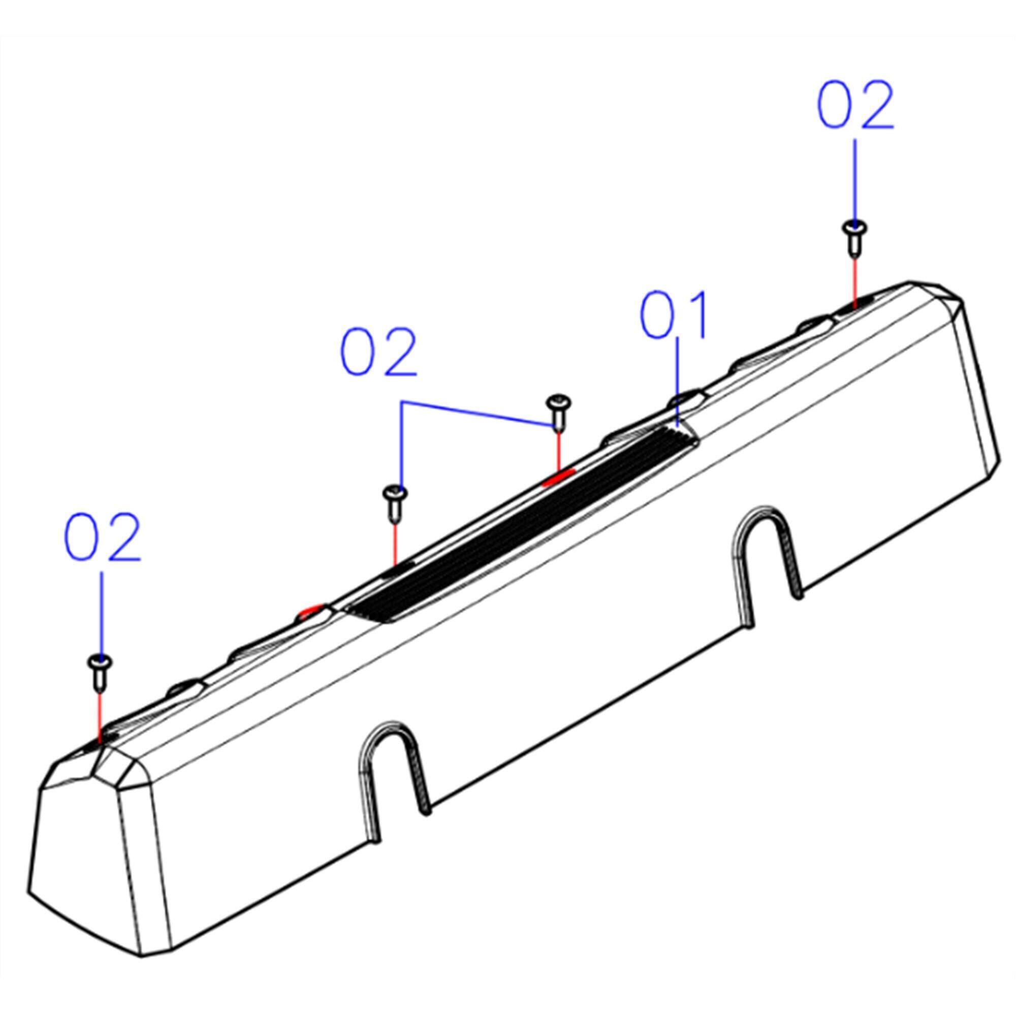 PLASTIC COVER FOR REAR FOOT