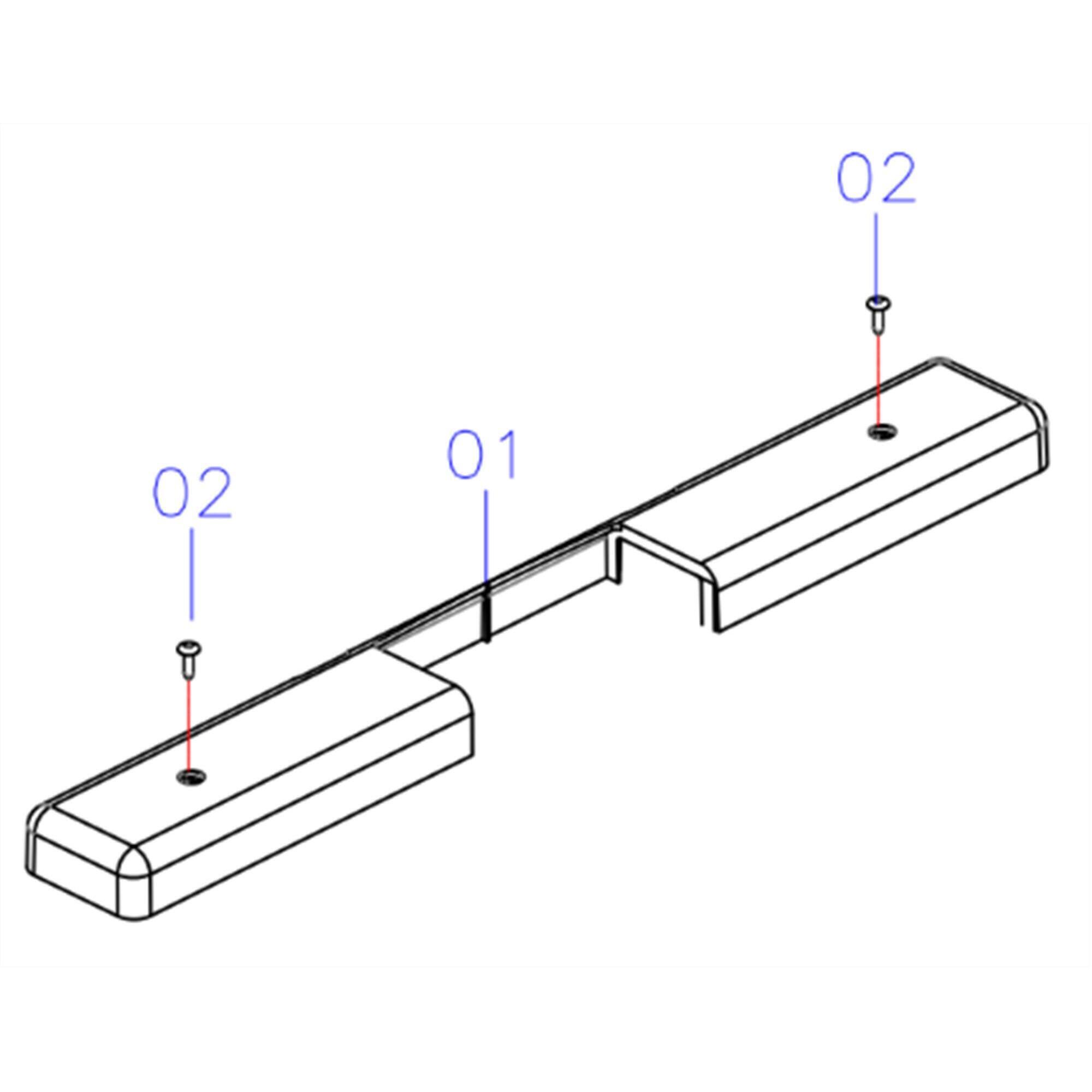 FRONT FOOT PLASTIC COVER