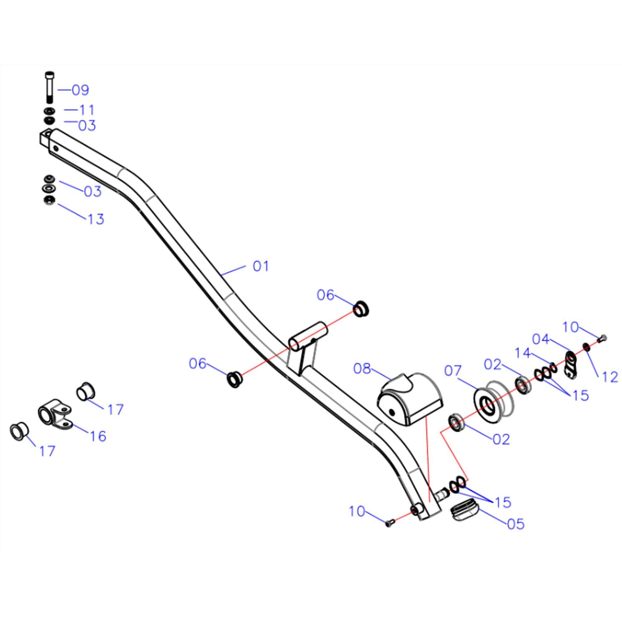 Left Rotating Arm  -  3