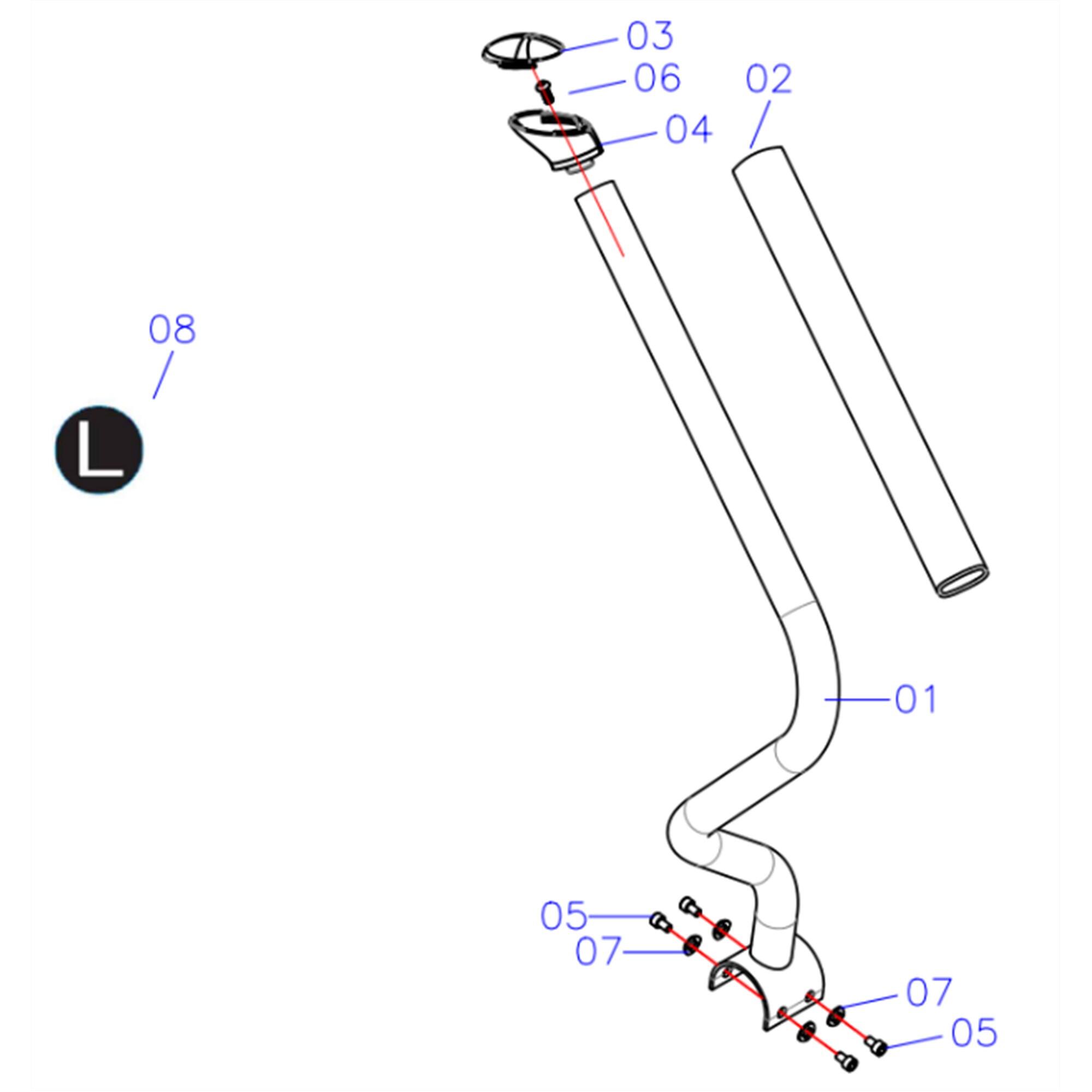 Bovenste armstang links 2/3