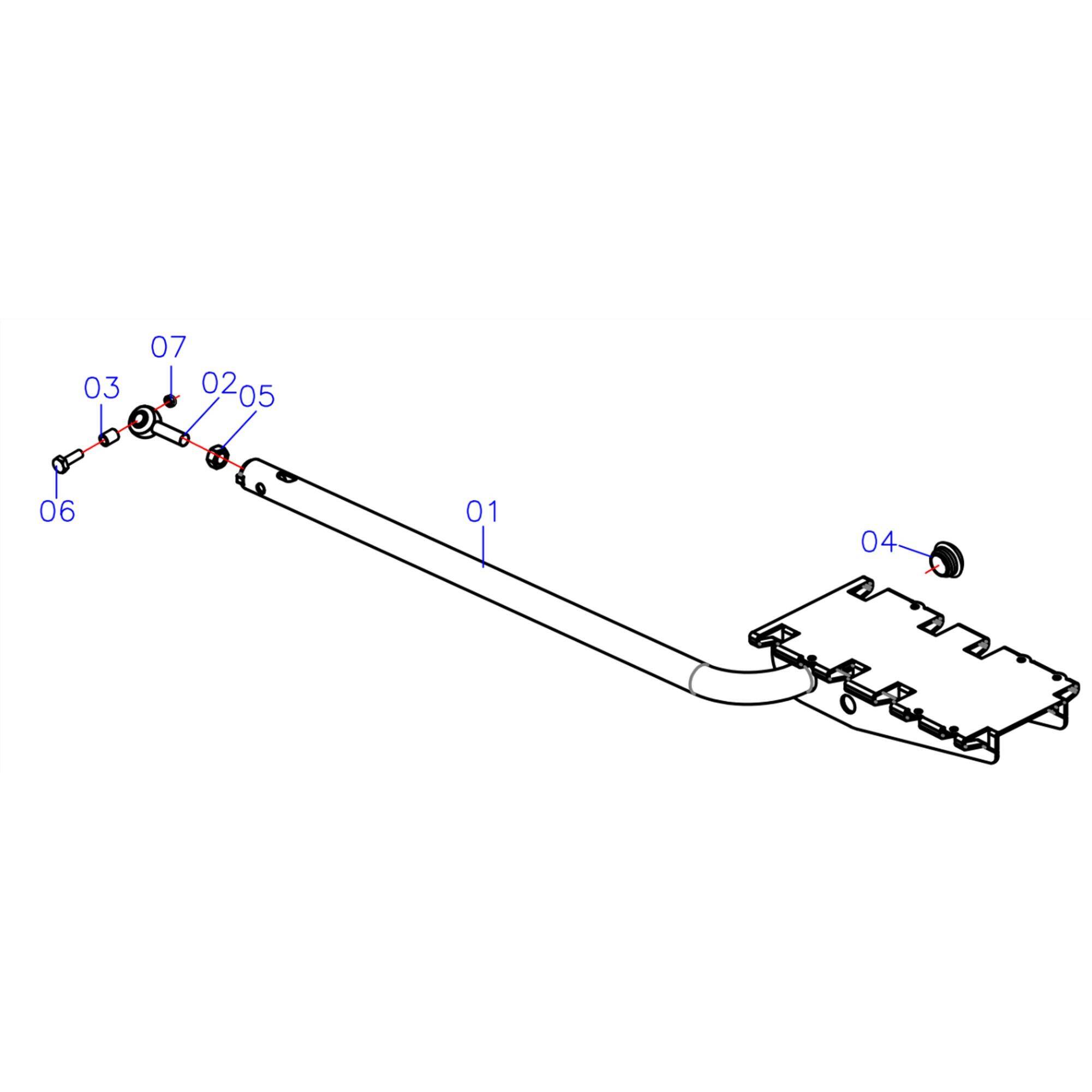 Left Pedal Arm -  2