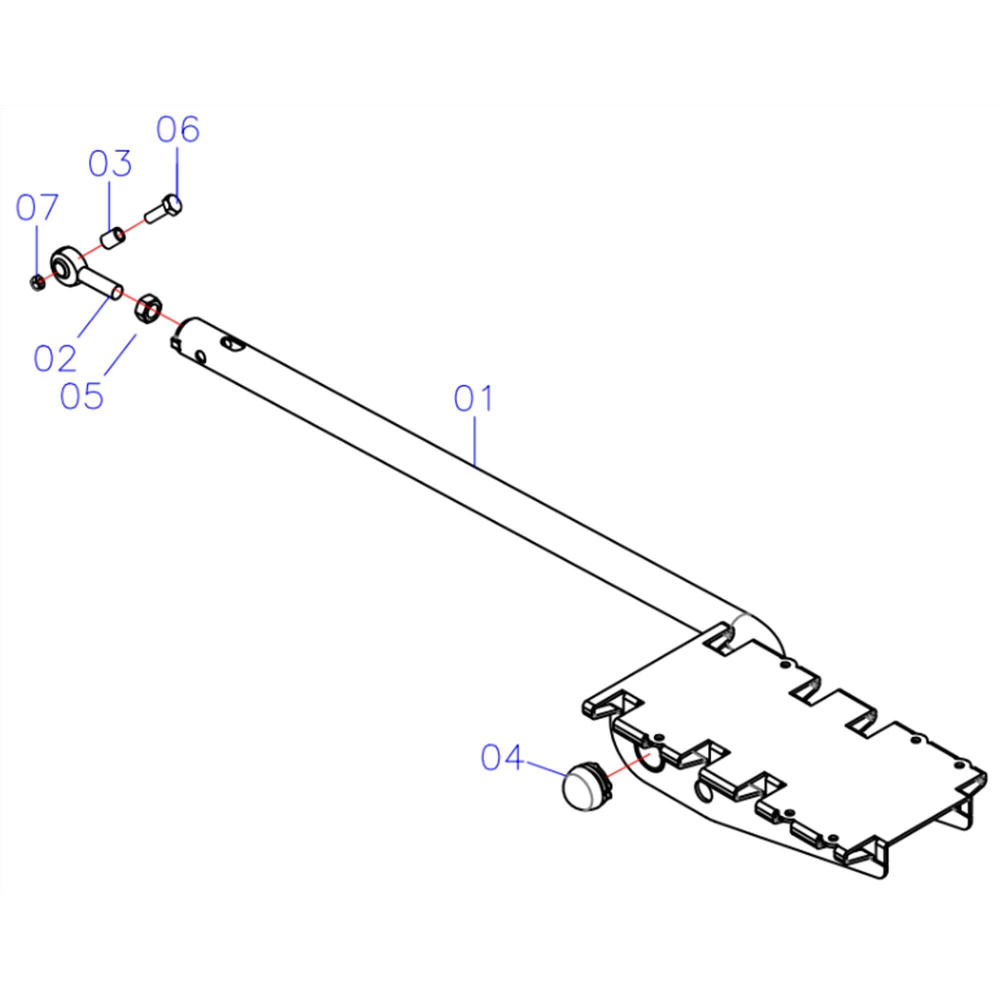 Right Pedal Arm -  2