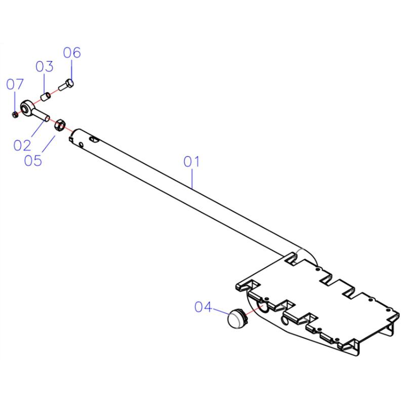 BRAÇO DE PEDAL DIREITO