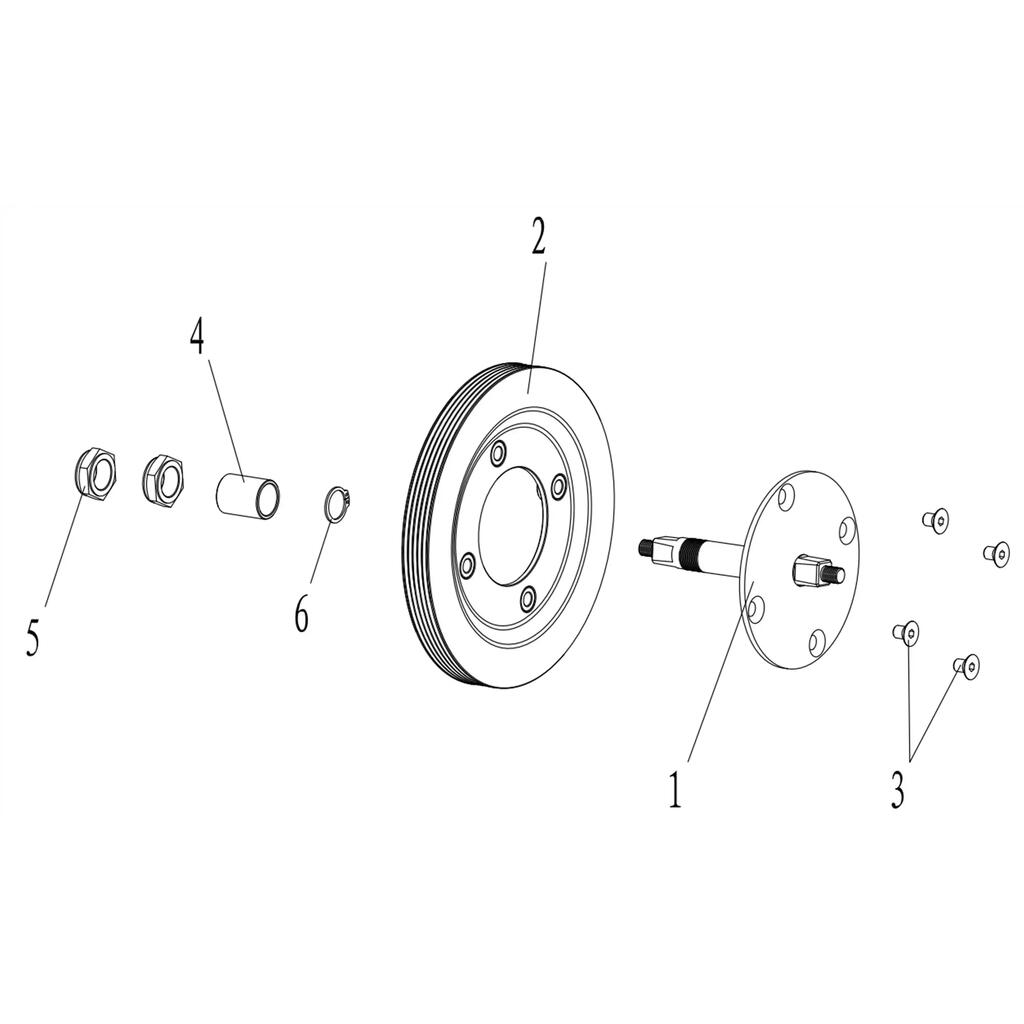 Drive Wheel Axle Biking500