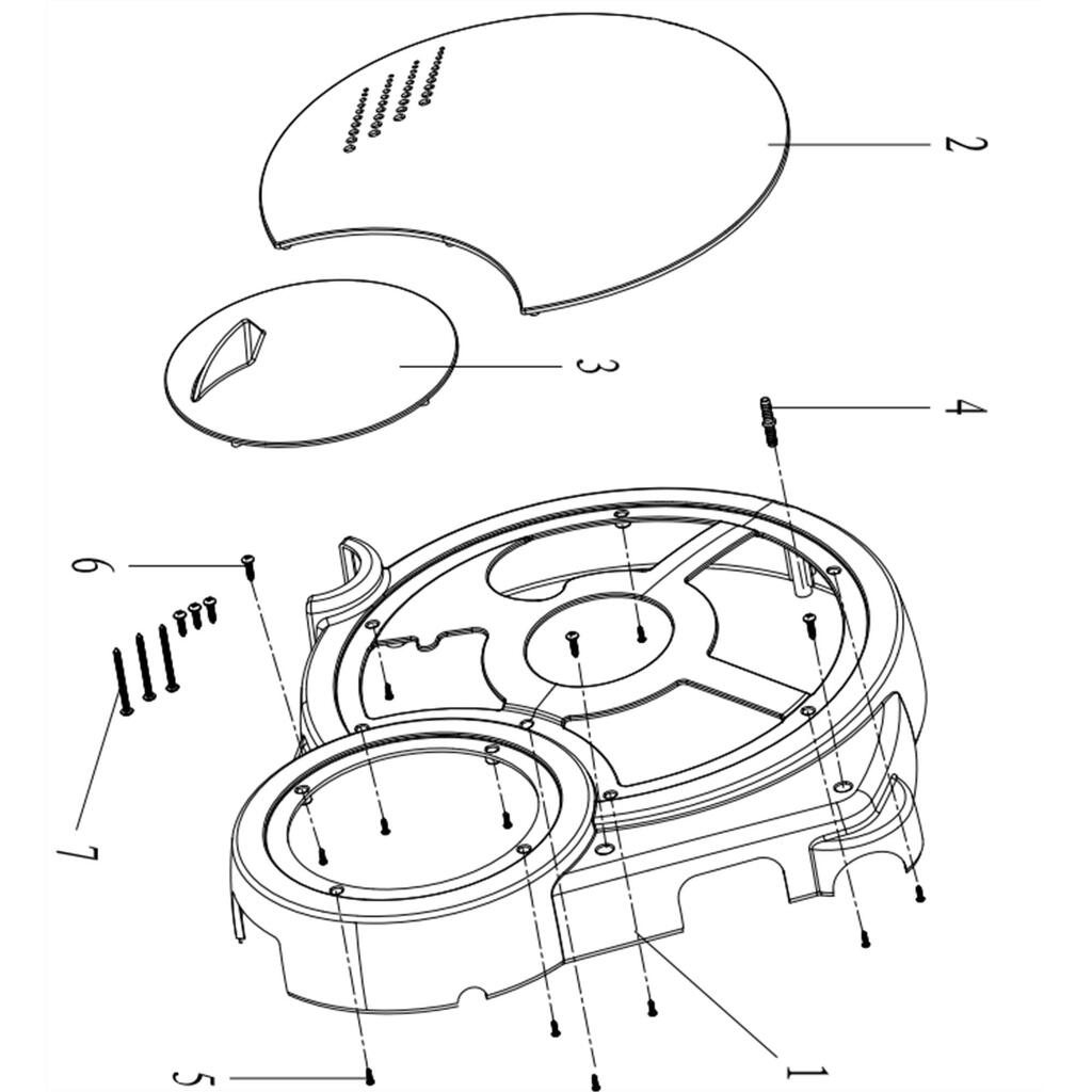 FRO 120 Left Cover Plate and Screw