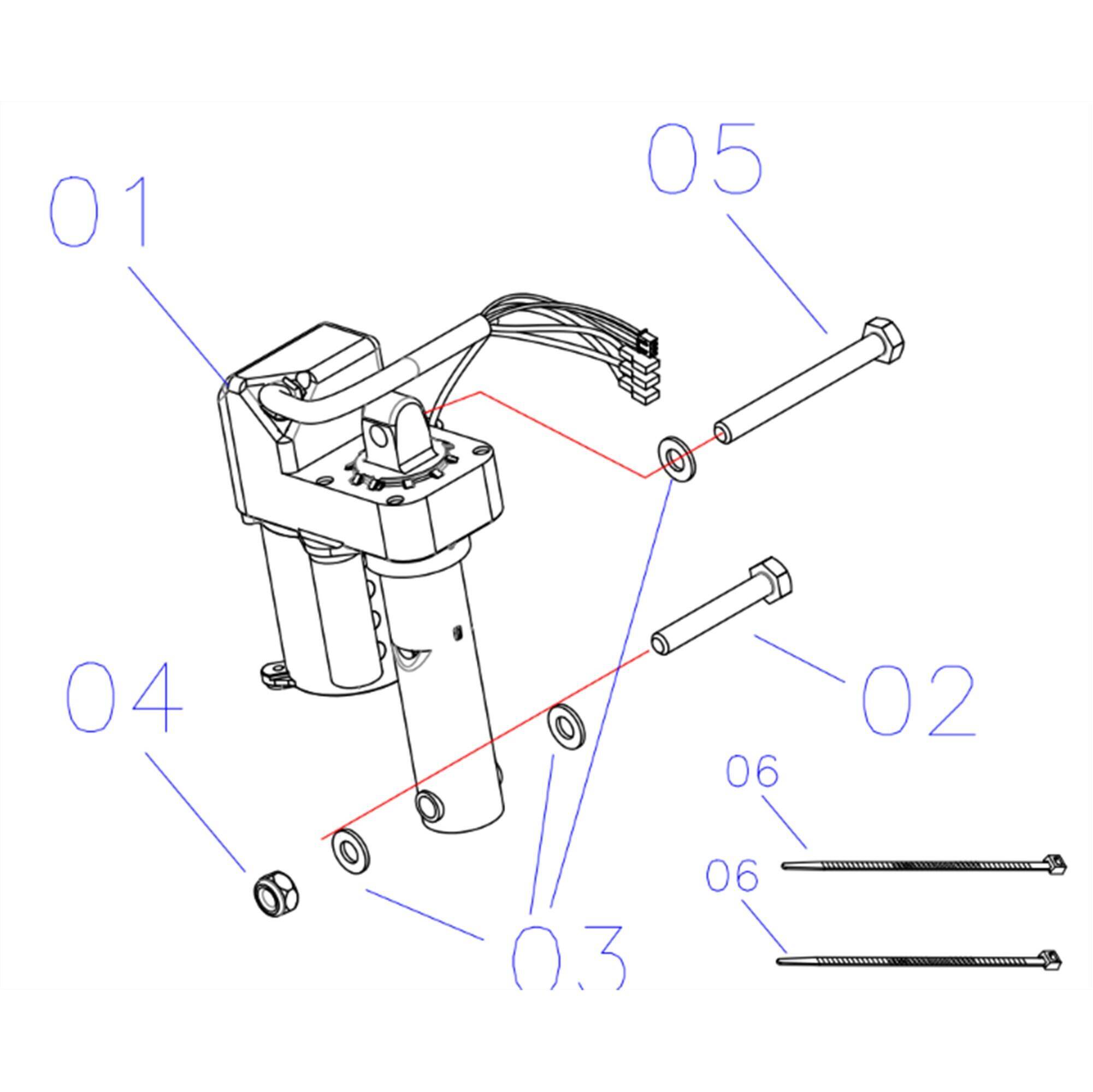 Incline motor -  3