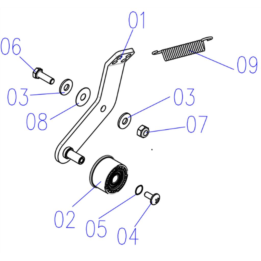 VM E Fold 6 / 3 Belt Tension Idler Set