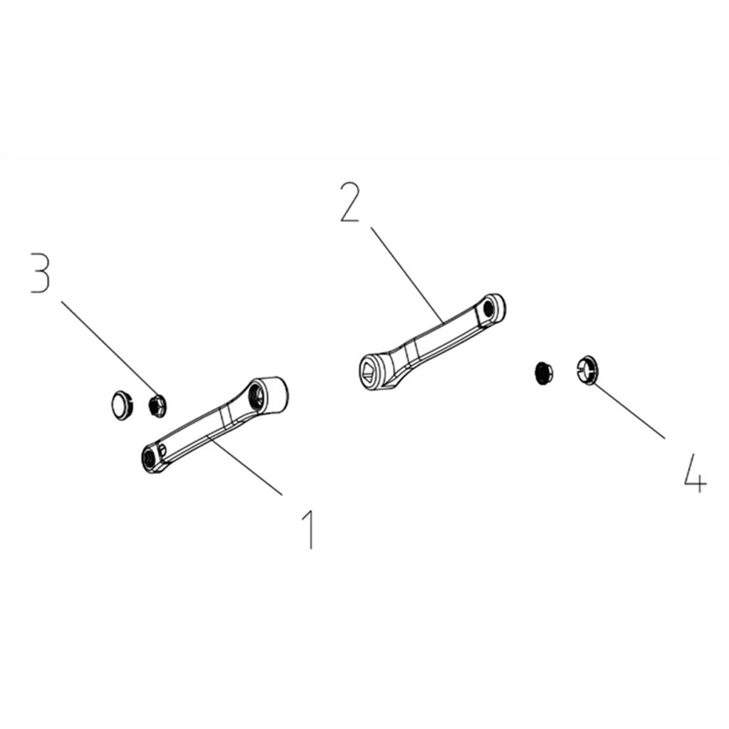 Exercise Bike Pedal Cranks Kit