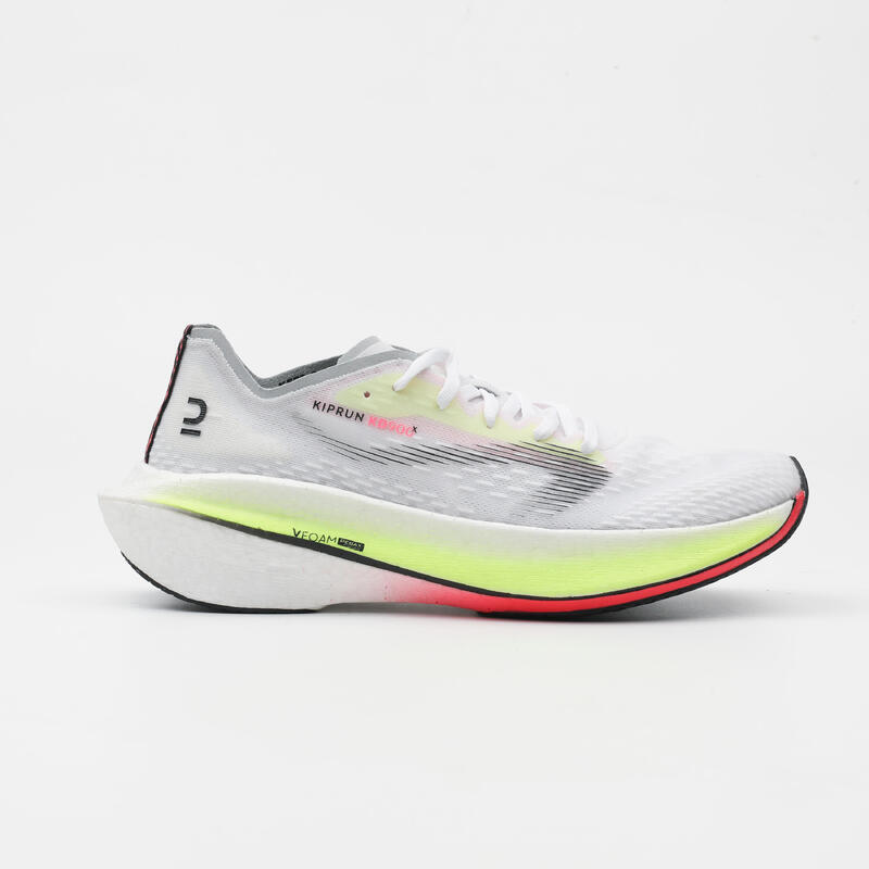 Zapatillas running placa de carbono KD900x blanca | Decathlon