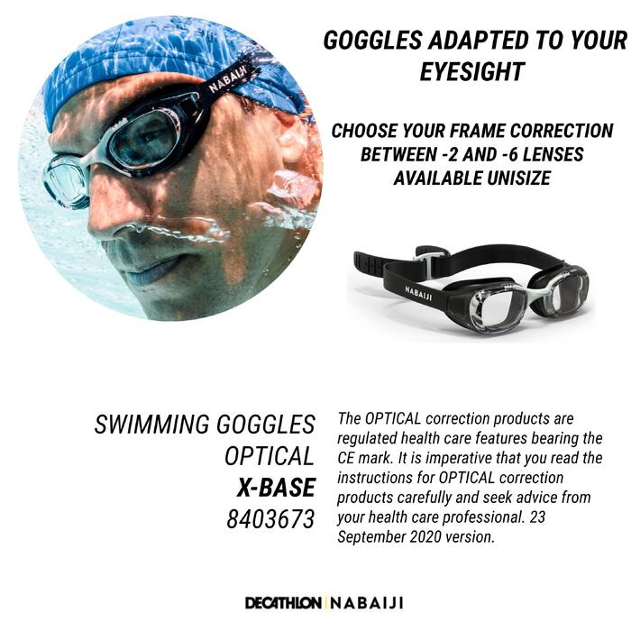 Swimming Goggles Xbase Optical Correction ShortSightedness Clear Lenses
