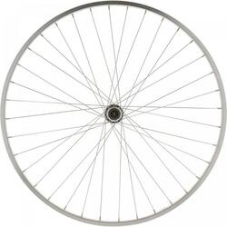 ROUE VTC 28"/ Arrière/ Simple Paroie/ Roue Libre/ V-Brake/ Vis/ Argent