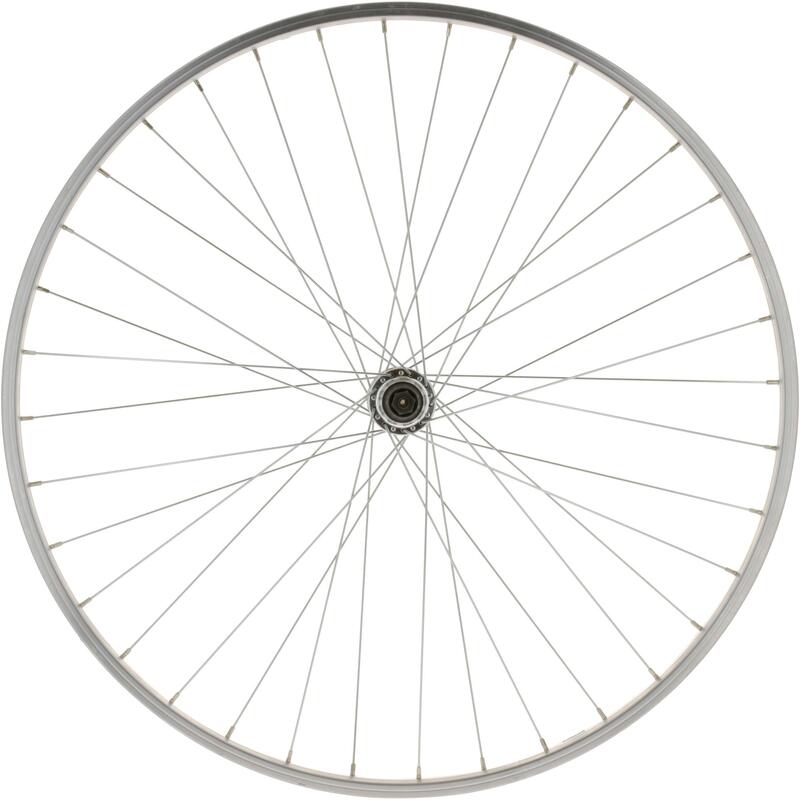 ROUE VTC 28"/ Arrière/ Simple Paroie/ Roue Libre/ V-Brake/ Vis/ Argent