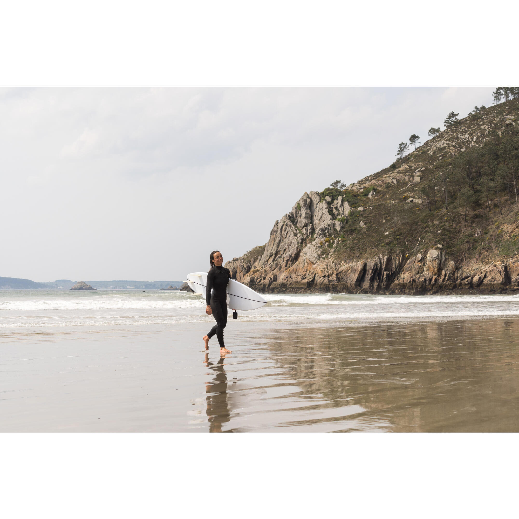 Combinaison néoprène Surf 3/2 mm front zip Femme - 900 noir 17/22