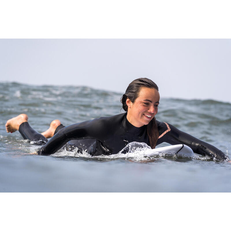 Neopreno surf Mujer agua templada 3/2 mm cremallera pecho