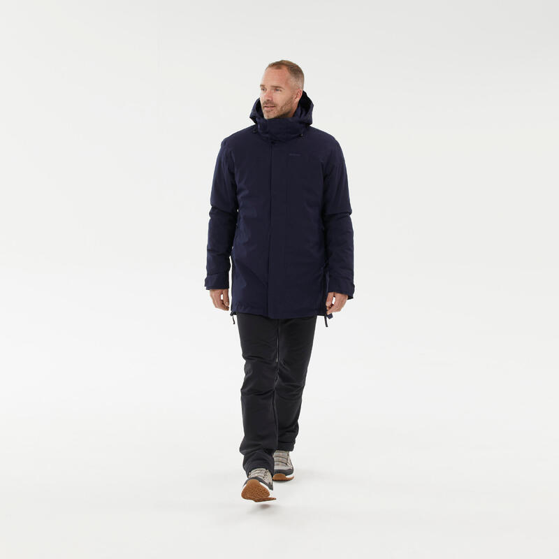 Waterdichte parka jas voor heren | winterjas parka | SH500 | tot -10°C | blauw