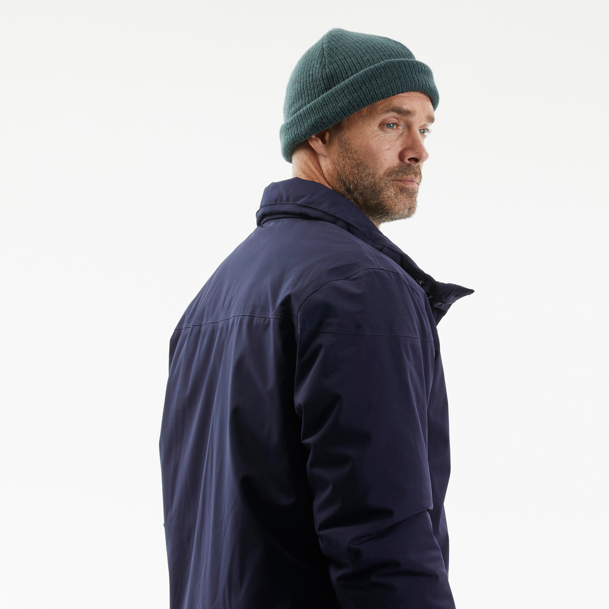 Manteau d'hiver imperméable homme – SH 500 bleu - QUECHUA
