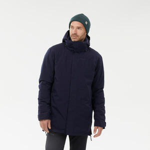 Parka de montaña y nieve impermeable capucha desmontable Hombre Quechua NH500