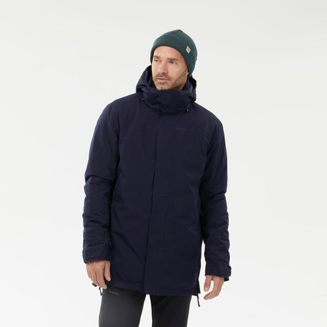 Parka Herren bis -10 °C wasserdicht Wandern - NH500 blau