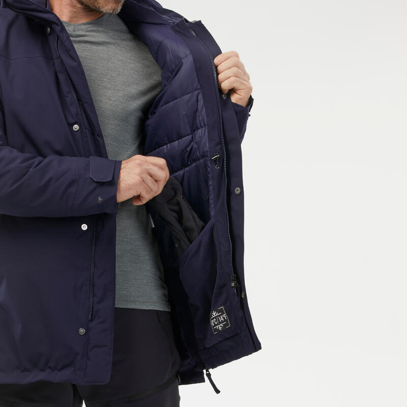 Erkek Outdoor Su Geçirmez Kar Montu/Kışlık Mont - Mavi - NH500 -10 °C