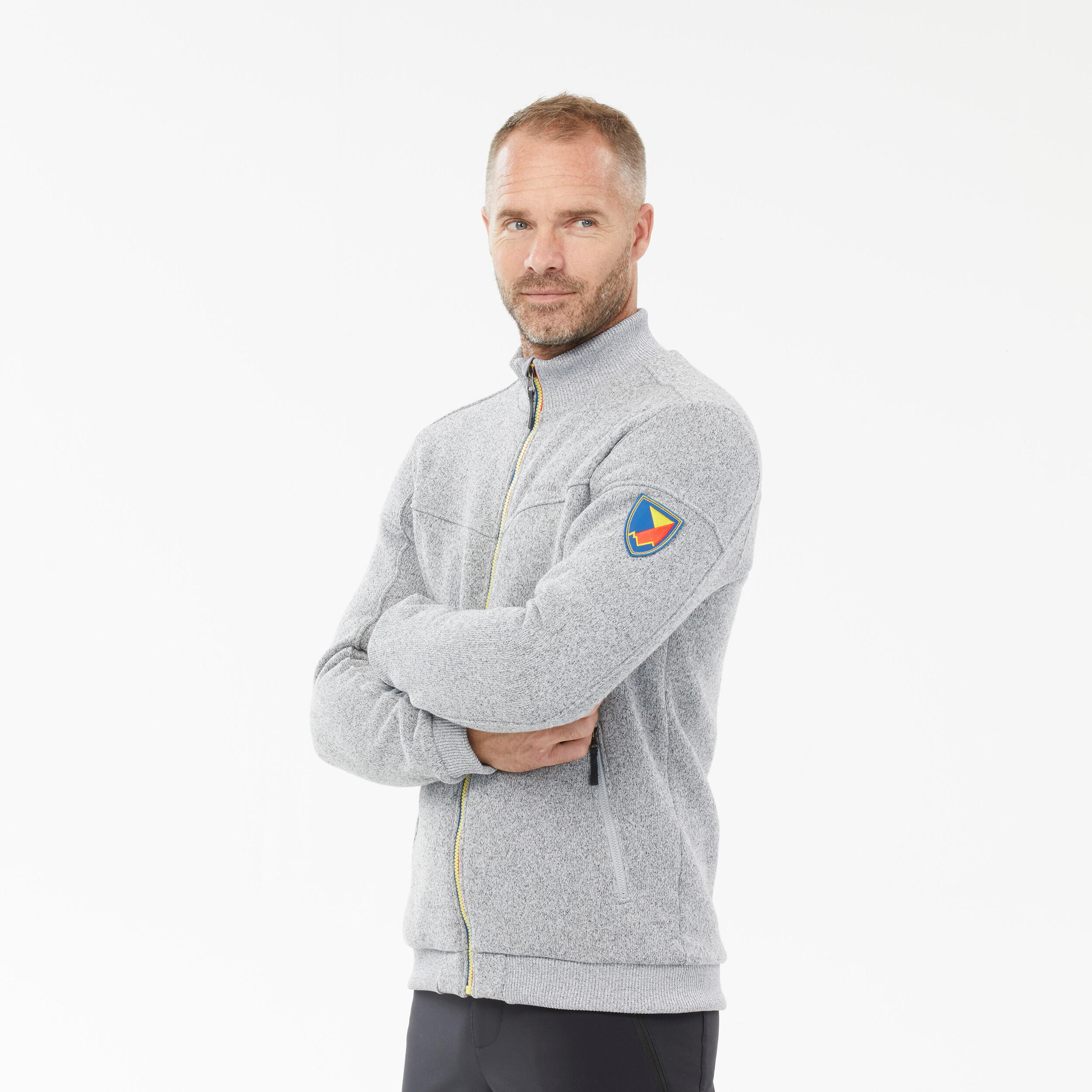 Decathlon | Pile montagna uomo SH100 X-WARM grigio |  Quechua