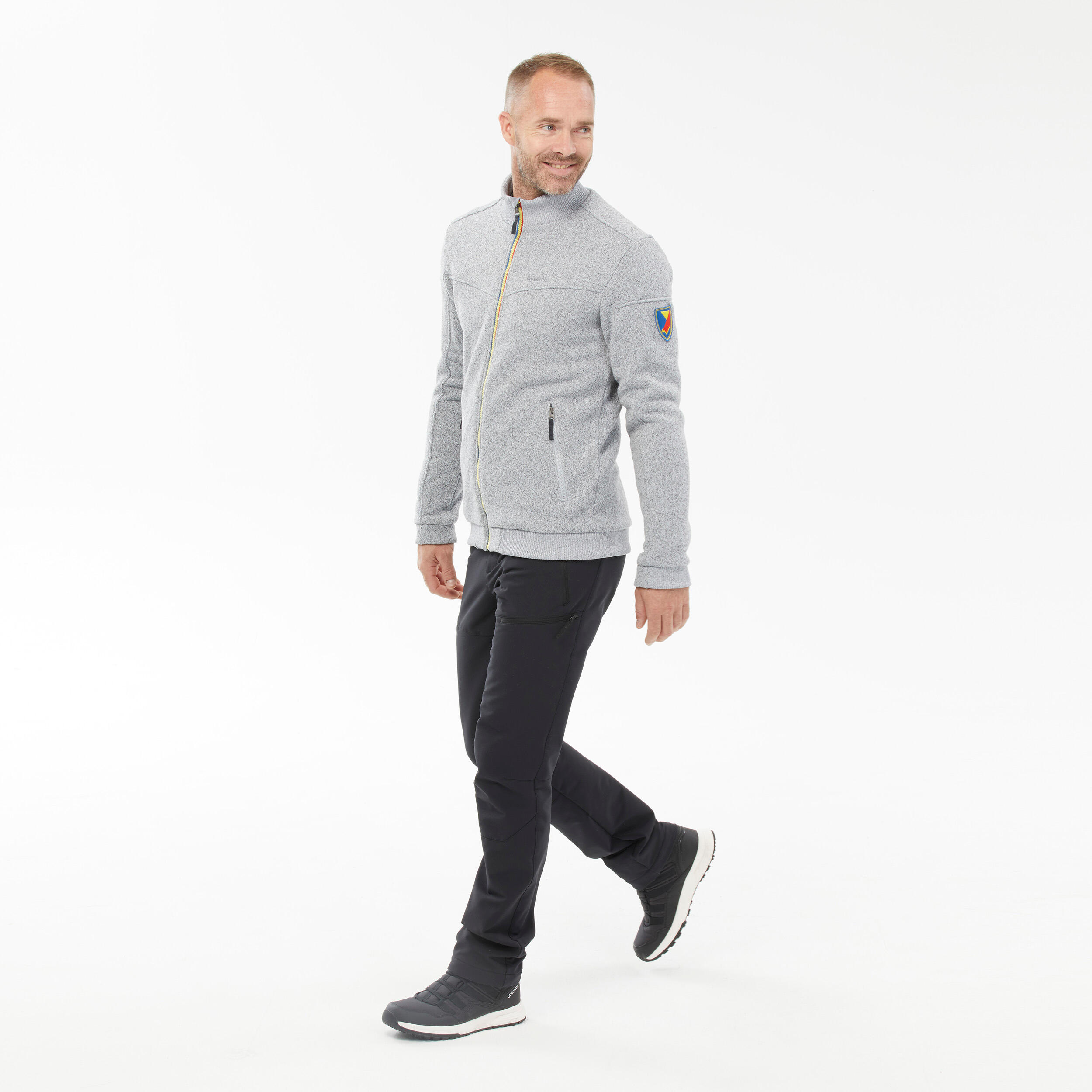Men’s Warm Fleece Hiking Jacket - SH100 8/9