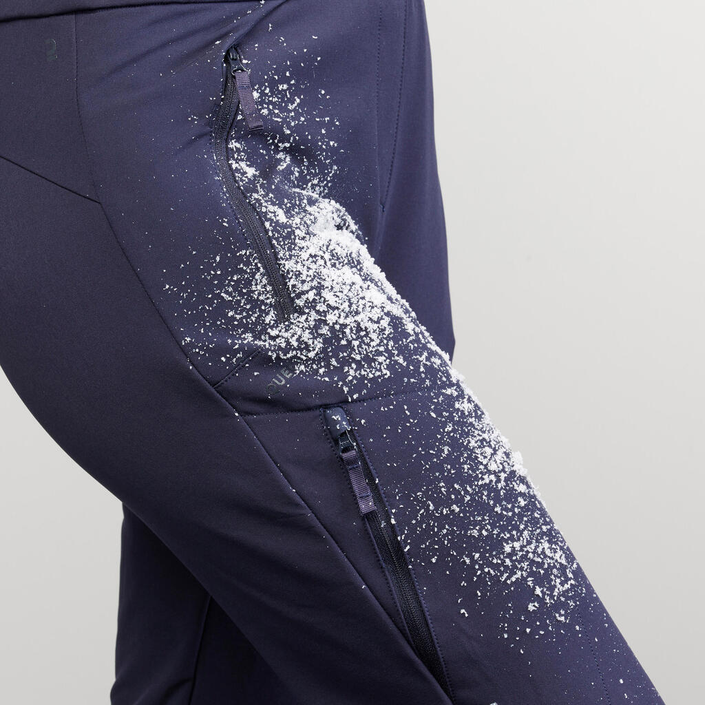 PANTALÓN CÁLIDO REPELENTE AL AGUA DE SENDERISMO NIEVE - SH500 MOUNTAIN - MUJER 
