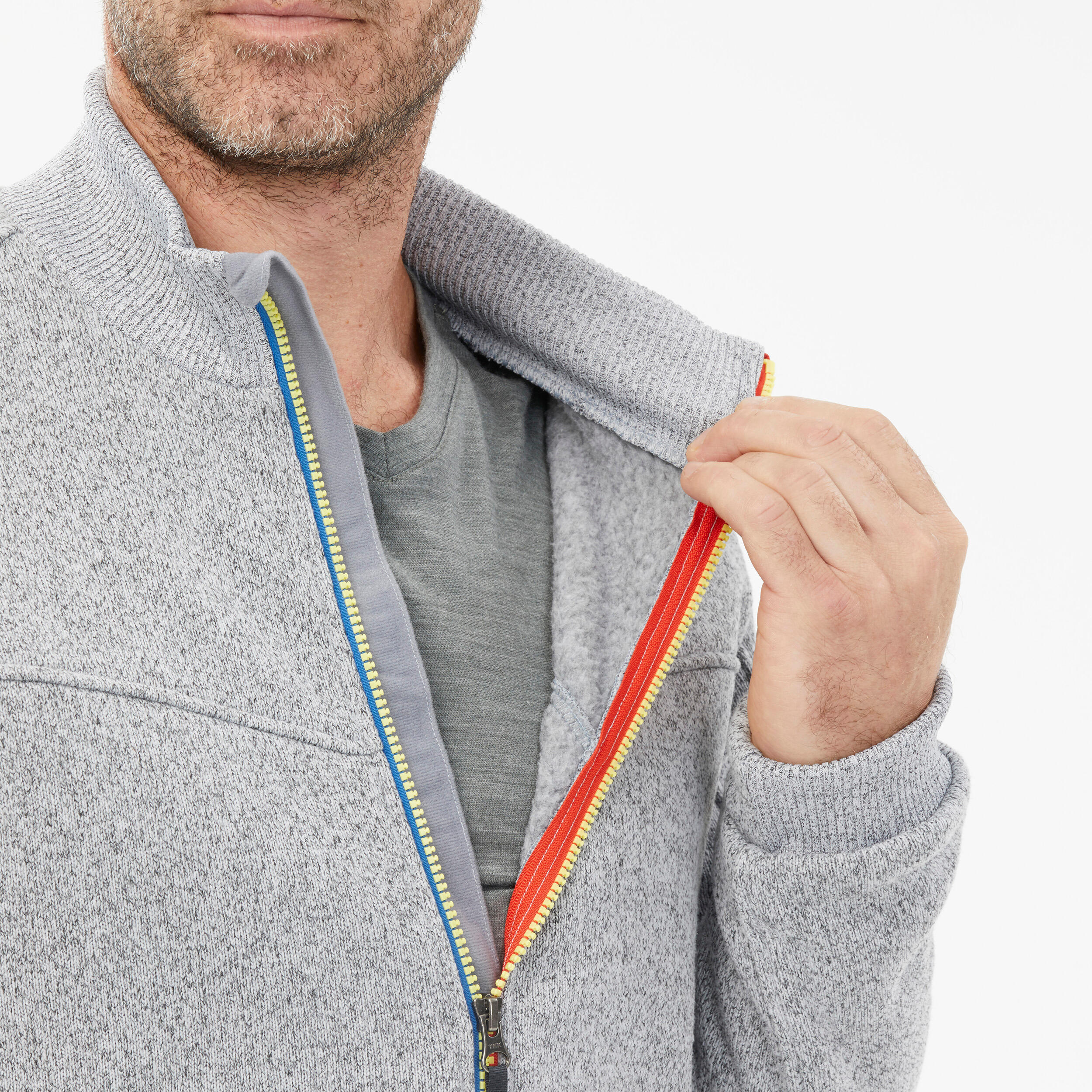 Men’s Warm Fleece Hiking Jacket - SH100 6/9
