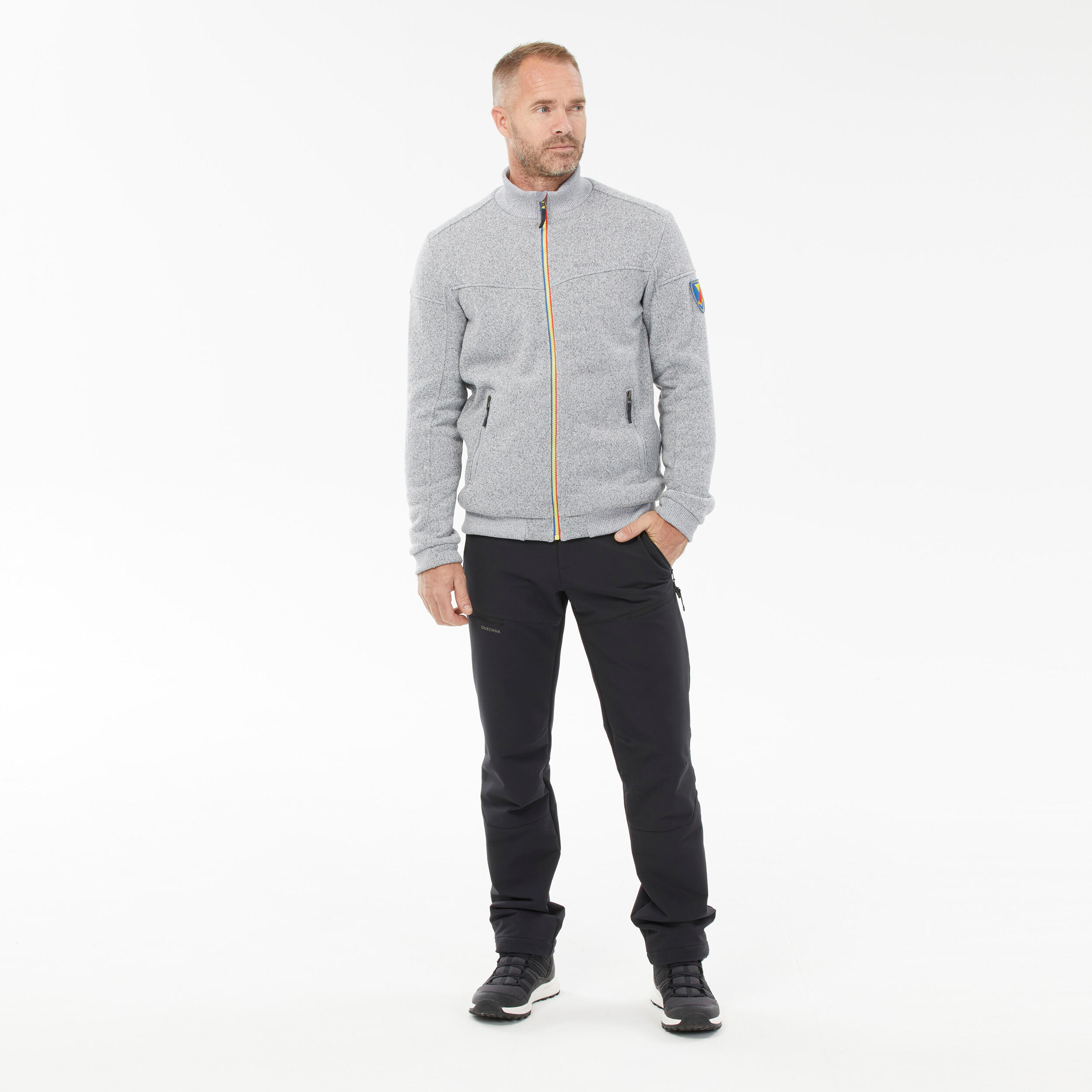 Men’s Warm Fleece Hiking Jacket - SH100 9/9