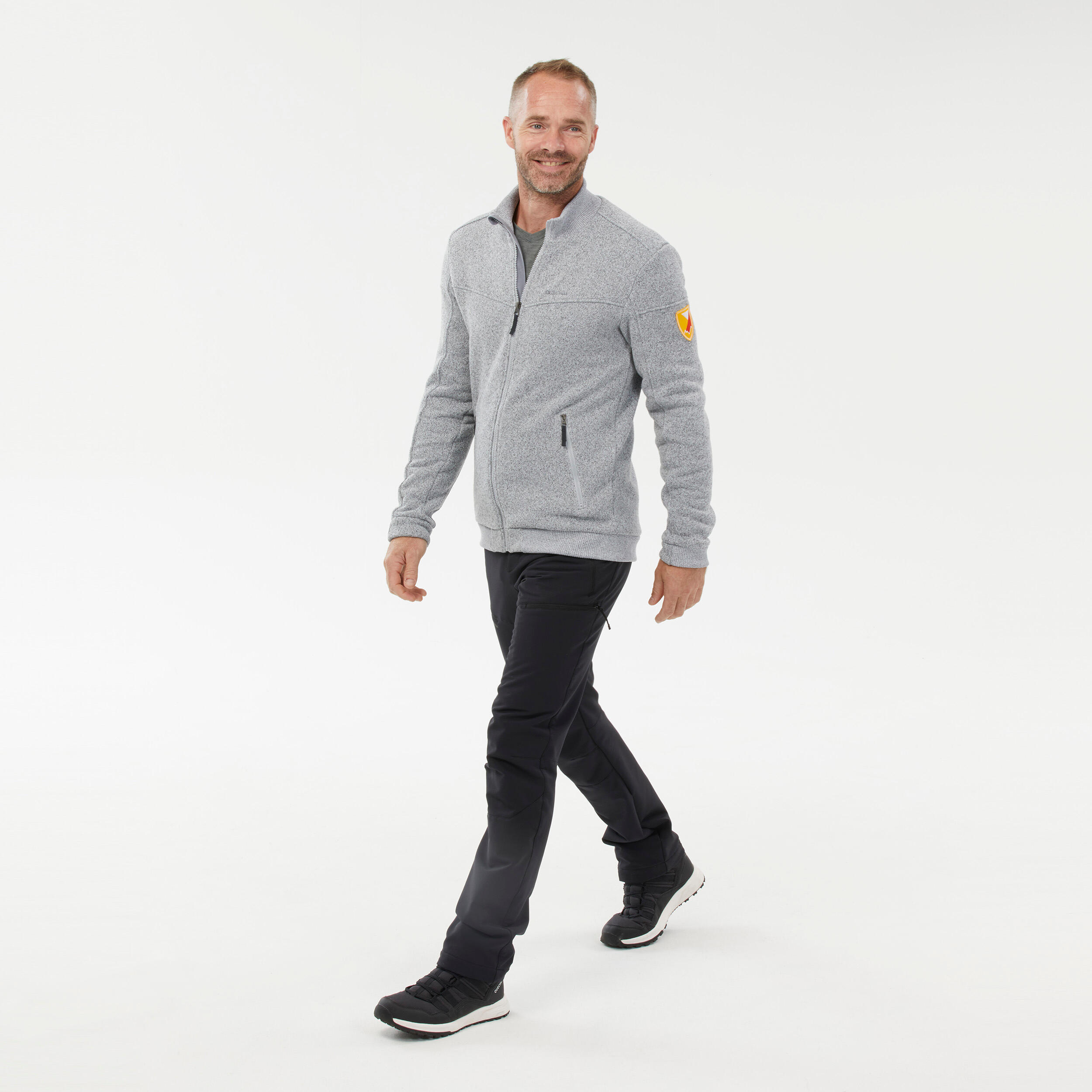 Men’s Warm Fleece Hiking Jacket - SH100 9/9