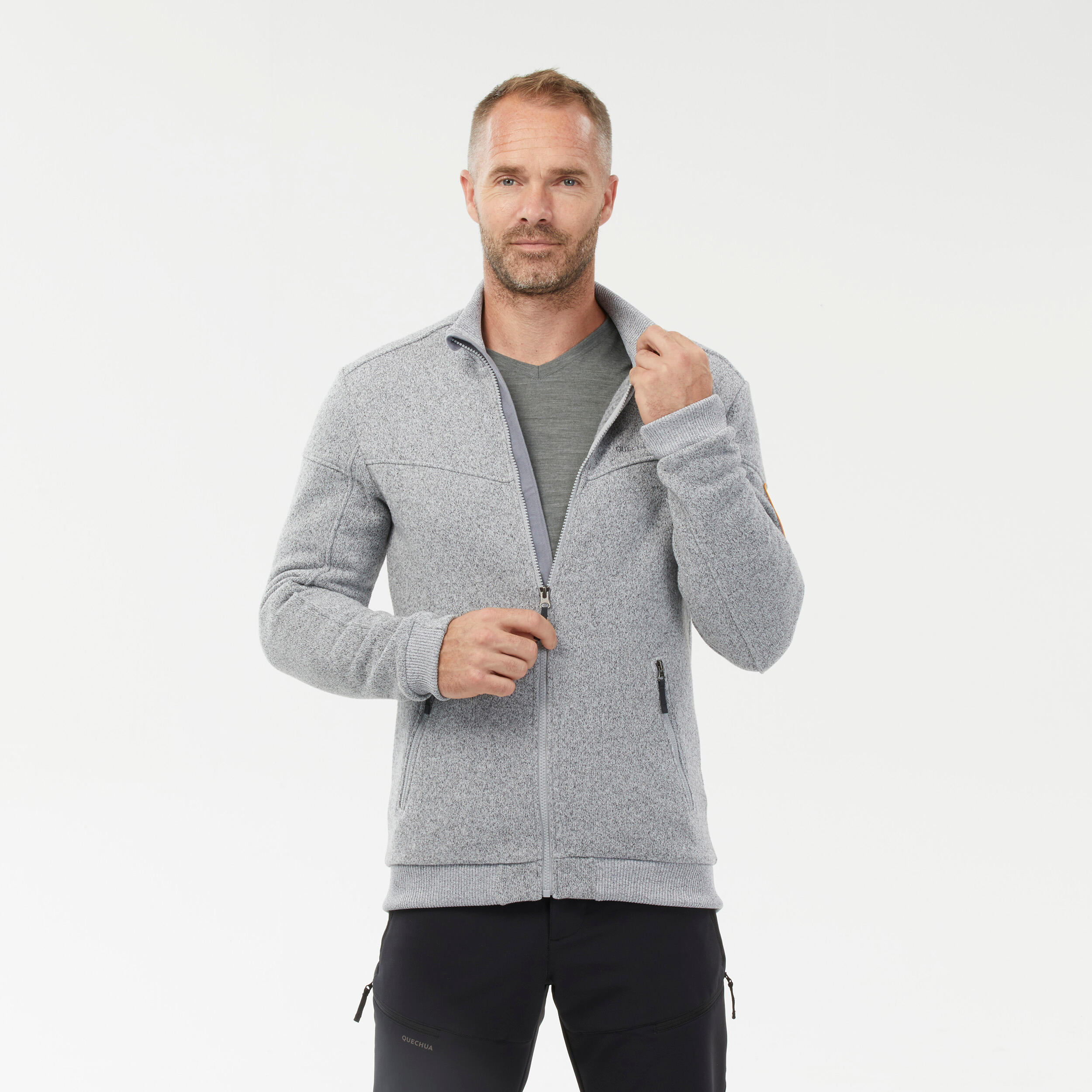 Men’s Warm Fleece Hiking Jacket - SH100 8/9