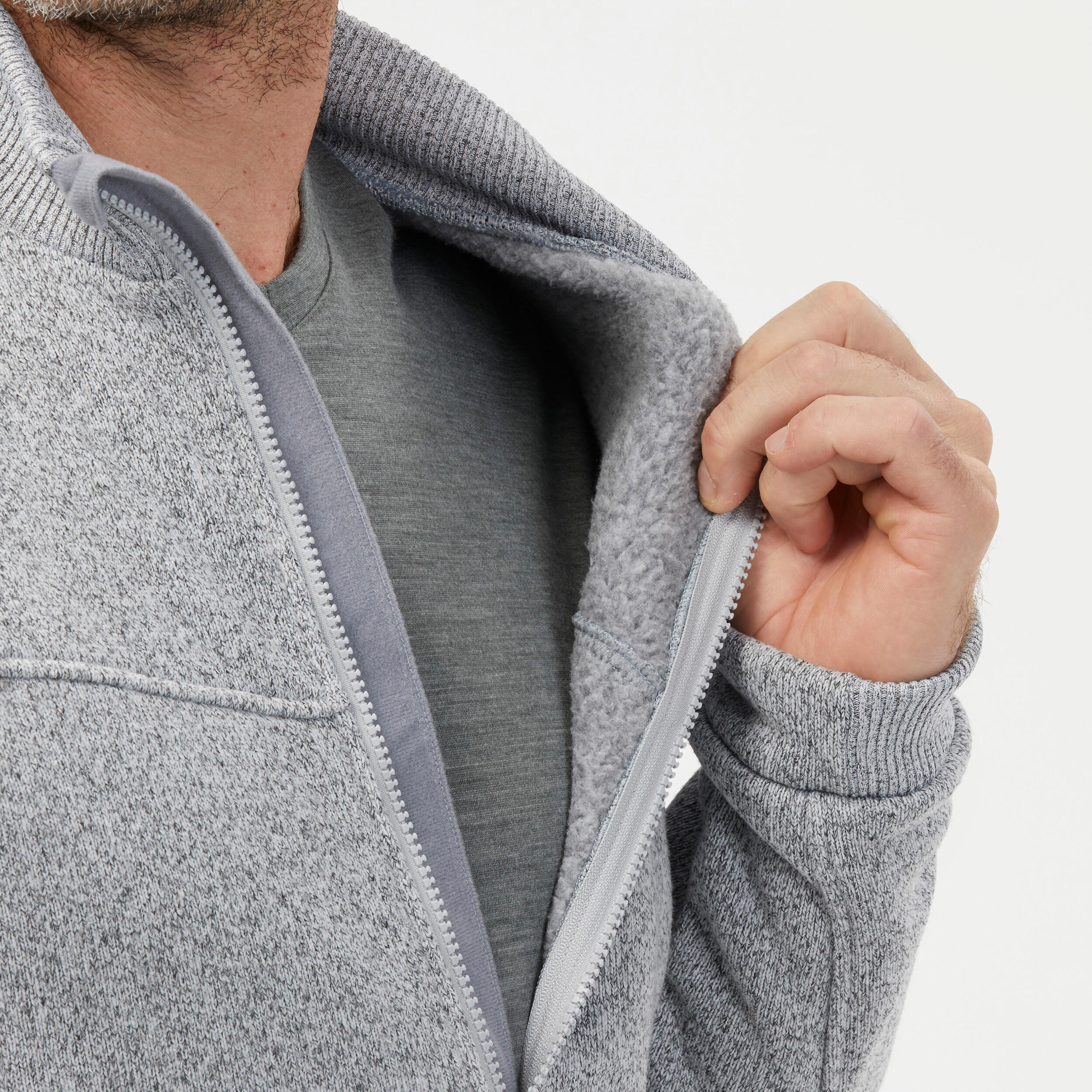 Men’s Warm Fleece Hiking Jacket - SH100 7/9
