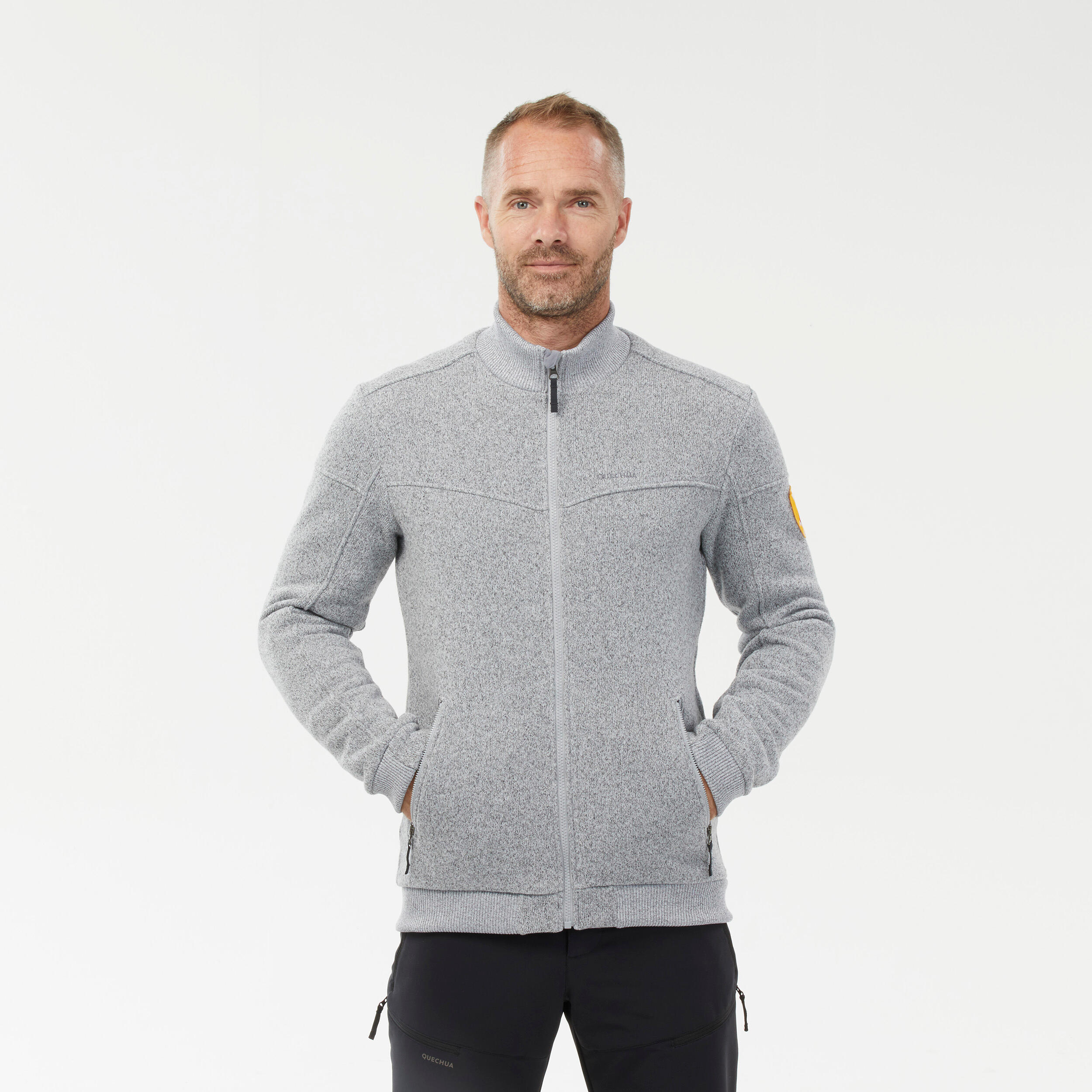 Men’s Warm Fleece Hiking Jacket - SH100 4/9