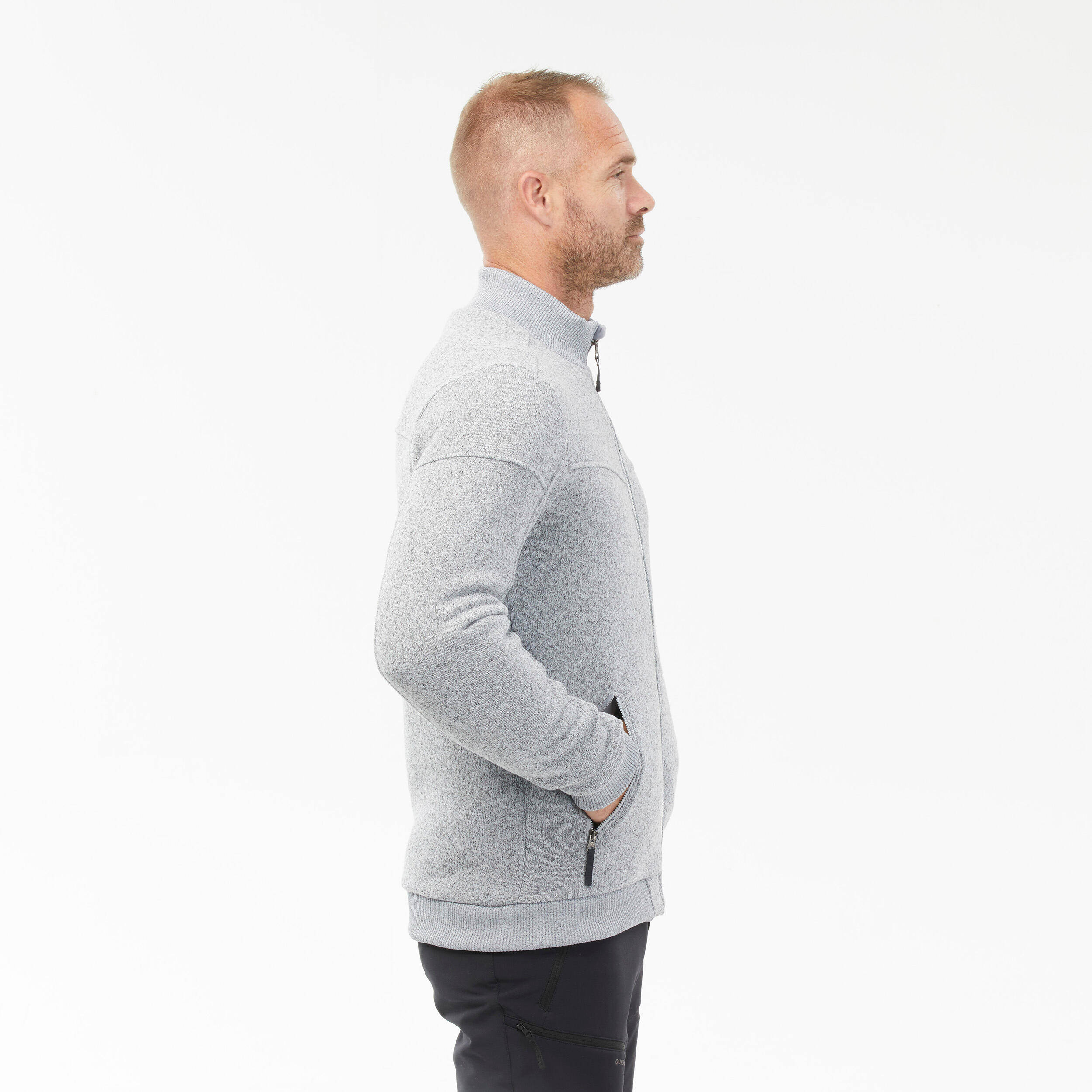 Men Sweater Jacket Extra Warm - SH100 INDIA -  3