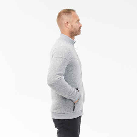 Vyriškas šiltas fliso žygių džemperis „SH100“