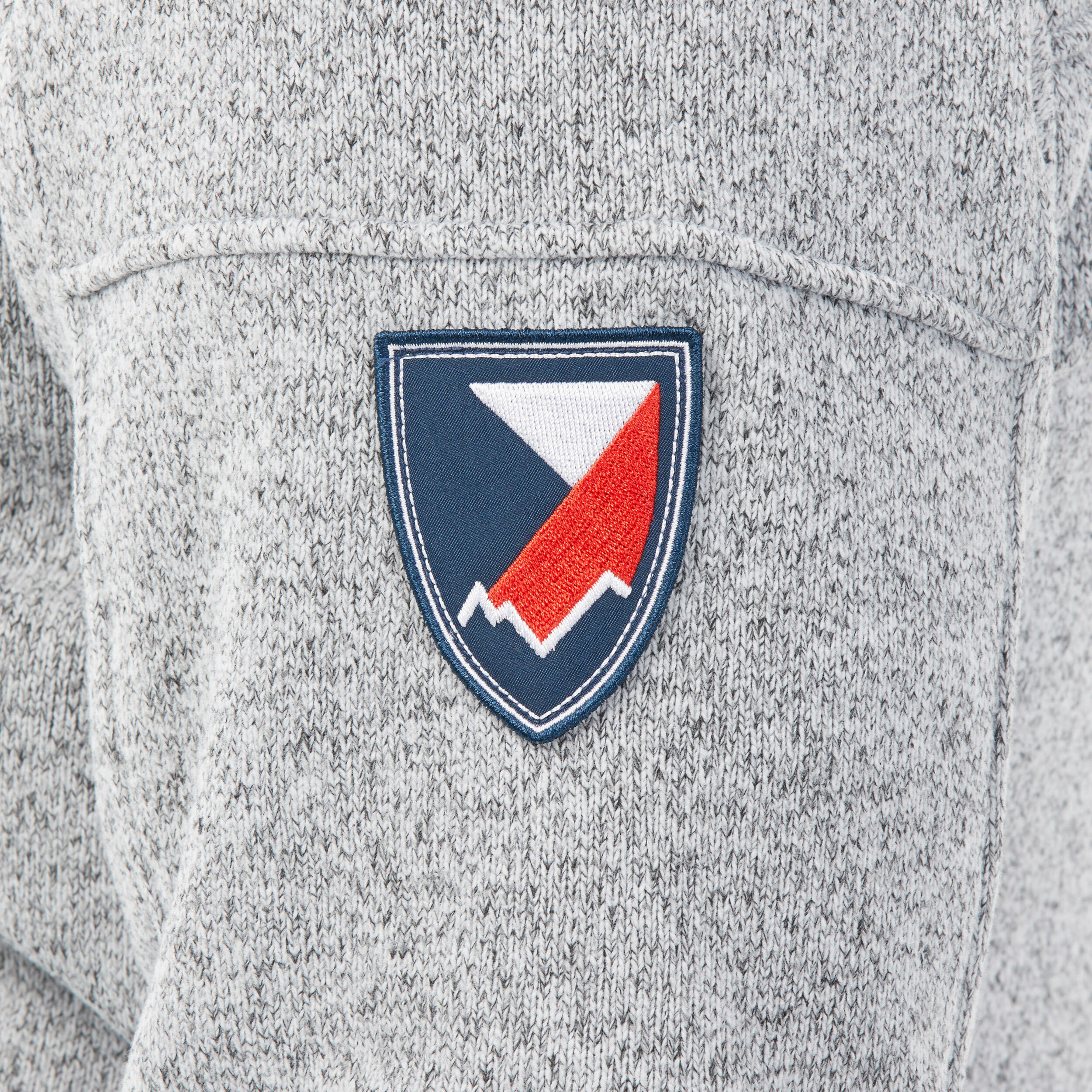 Men’s warm hiking fleece jacket NH100 - Grey 6/9