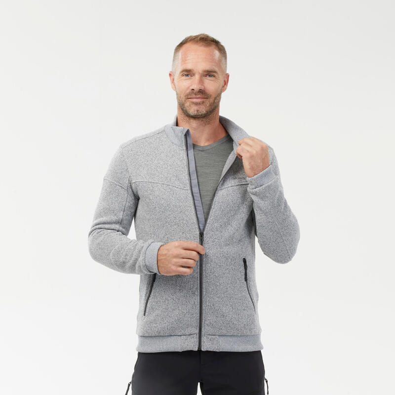 Erkek Outdoor Polar Kar Montu/Kışlık Mont - Gri - SH100