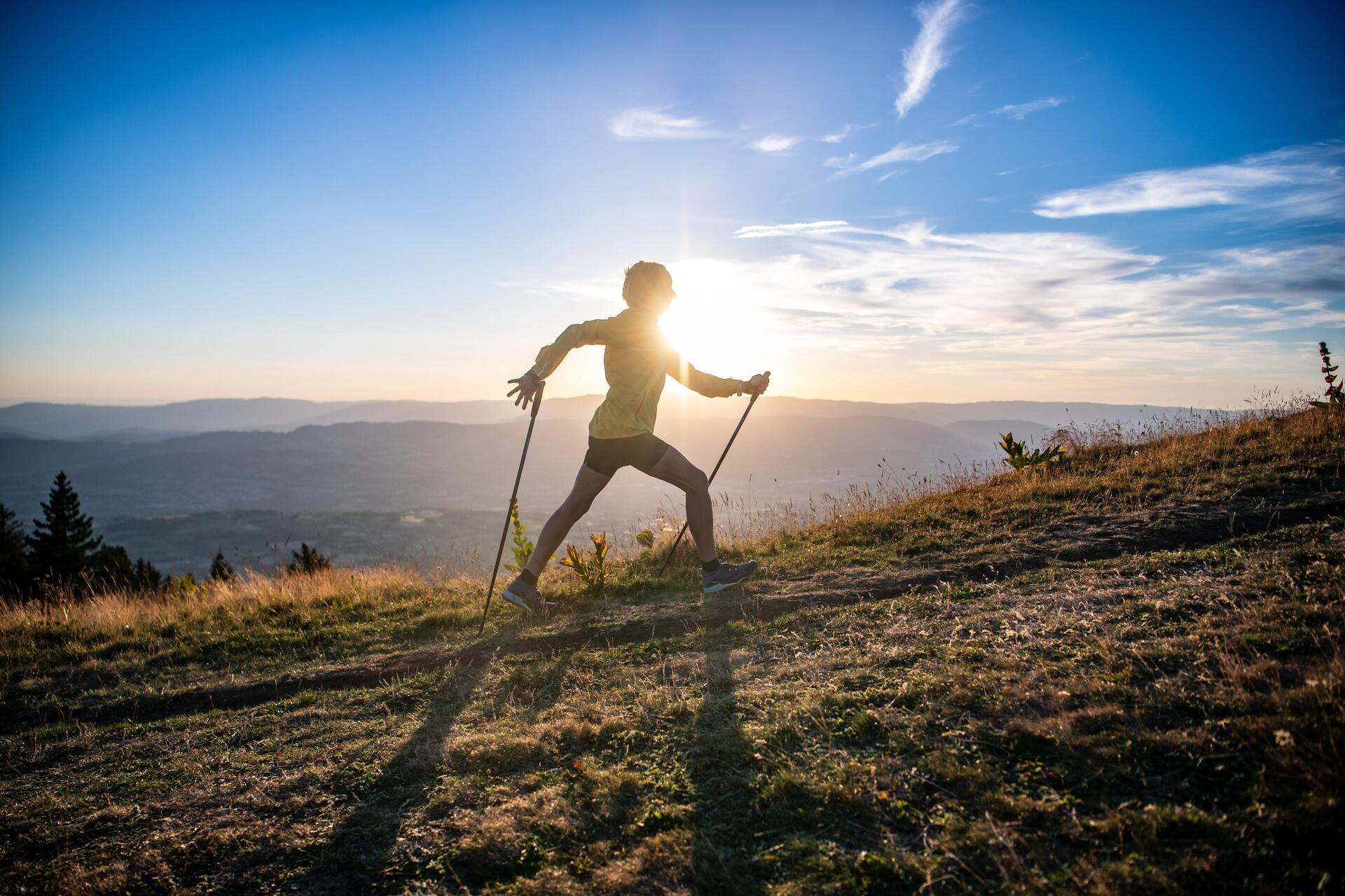 Come si fanno salite e discese nel nordic-walking?