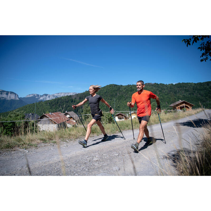 Bastoncini nordic walking NW P 700 acciaio carbonio azzurri