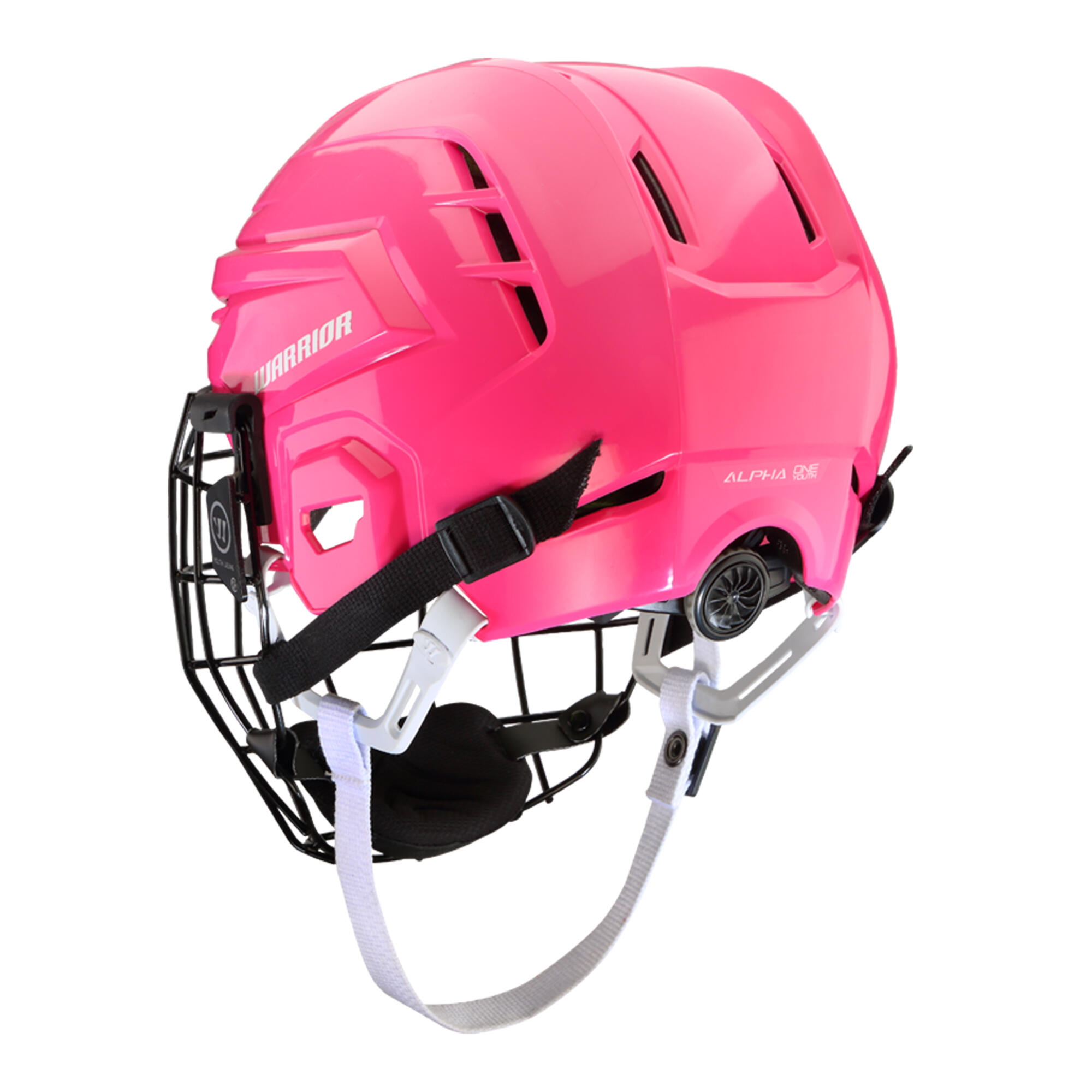 Kids' Hockey Helmet Warrior - Alpha One Youth Combo Pink - WARRIOR
