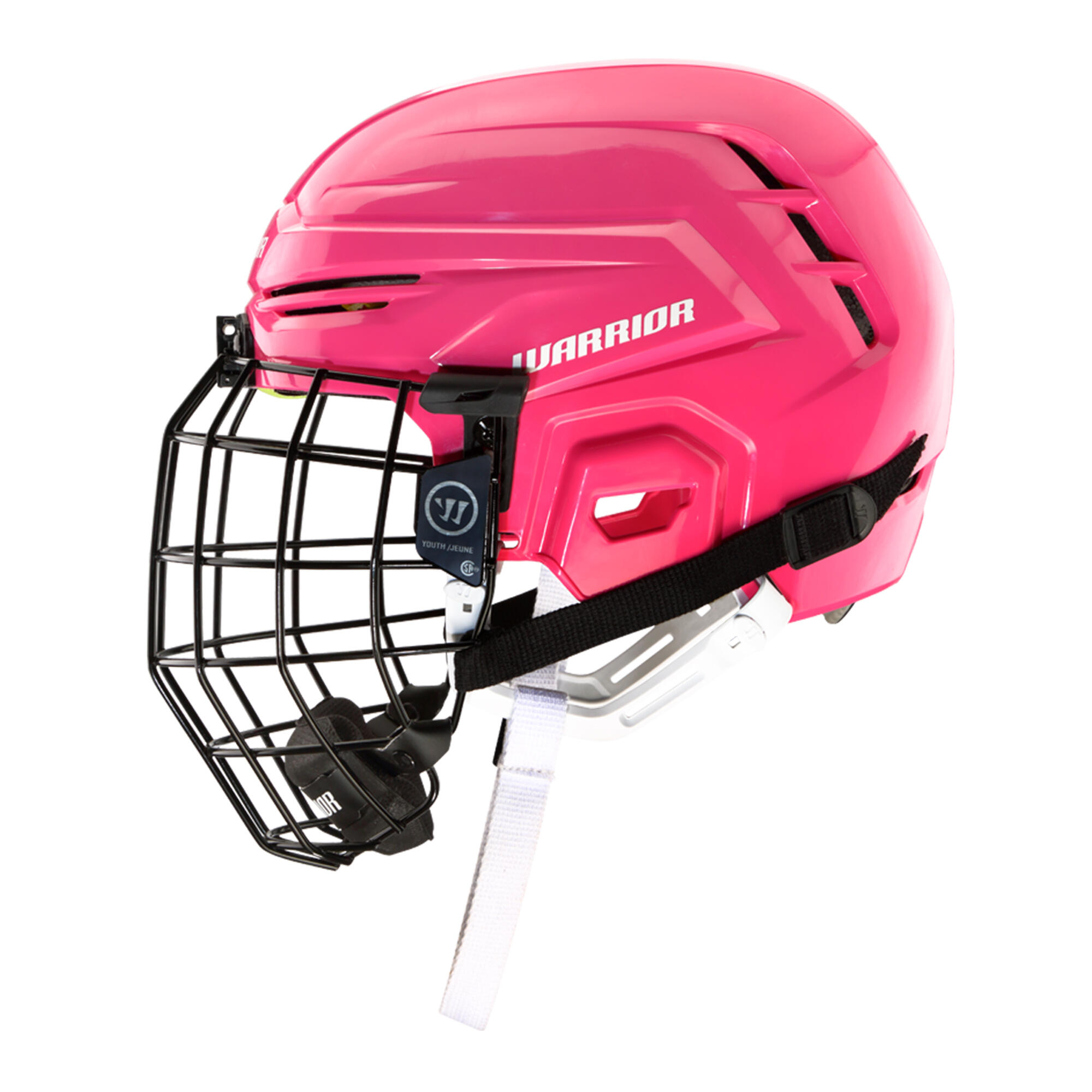 Kids' Hockey Helmet Warrior - Alpha One Youth Combo Pink - WARRIOR