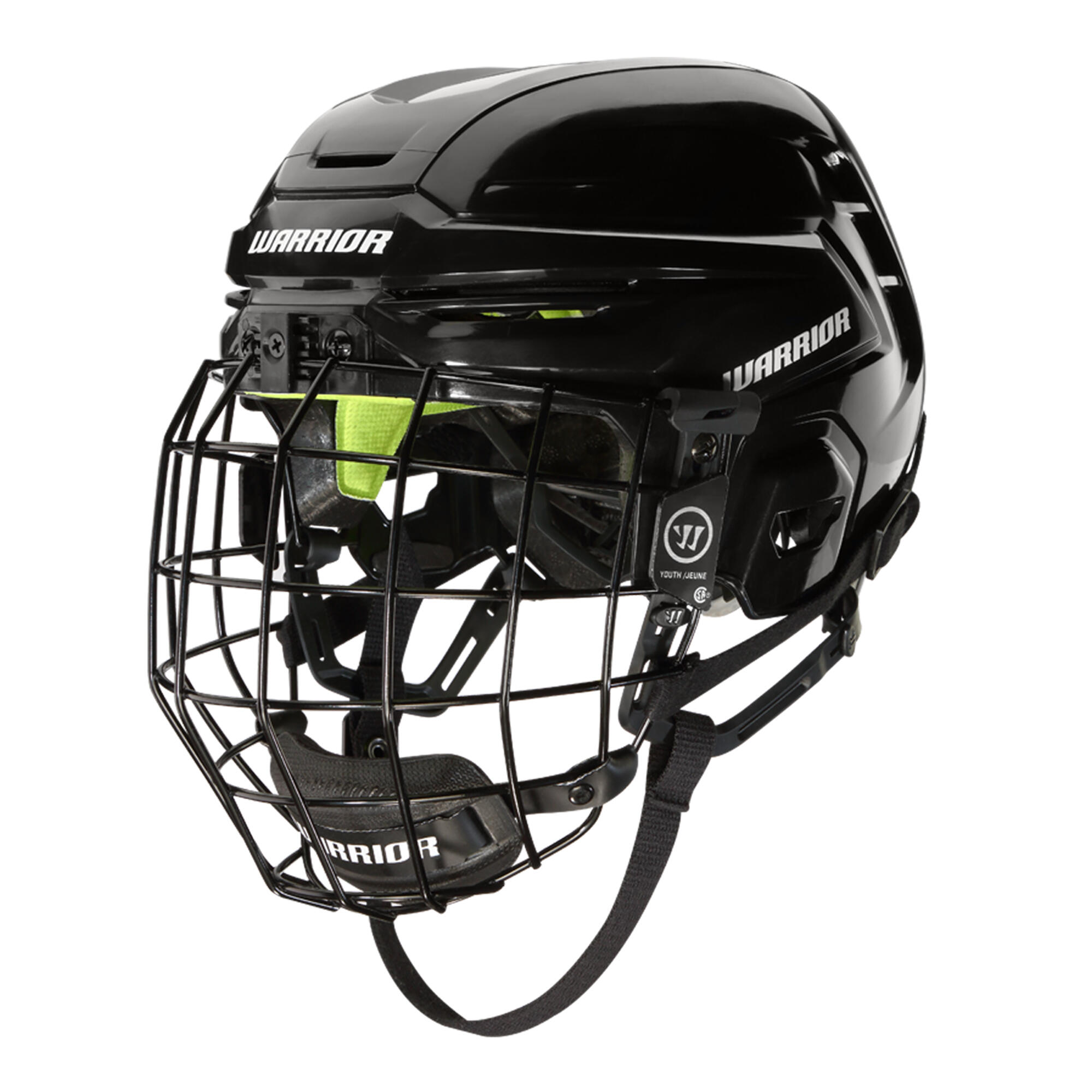 Kids' Warrior Hockey Helmet- Alpha One Youth Combo Black - WARRIOR