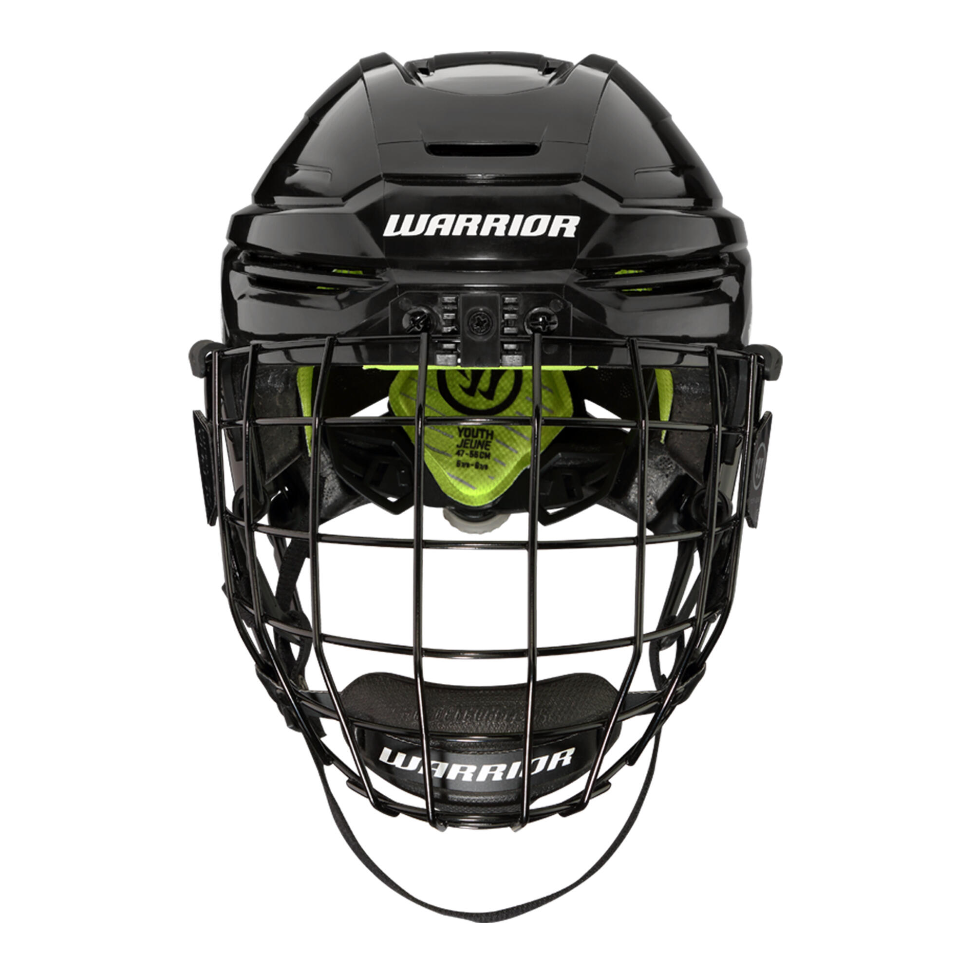 Kids' Warrior Hockey Helmet- Alpha One Youth Combo Black - WARRIOR