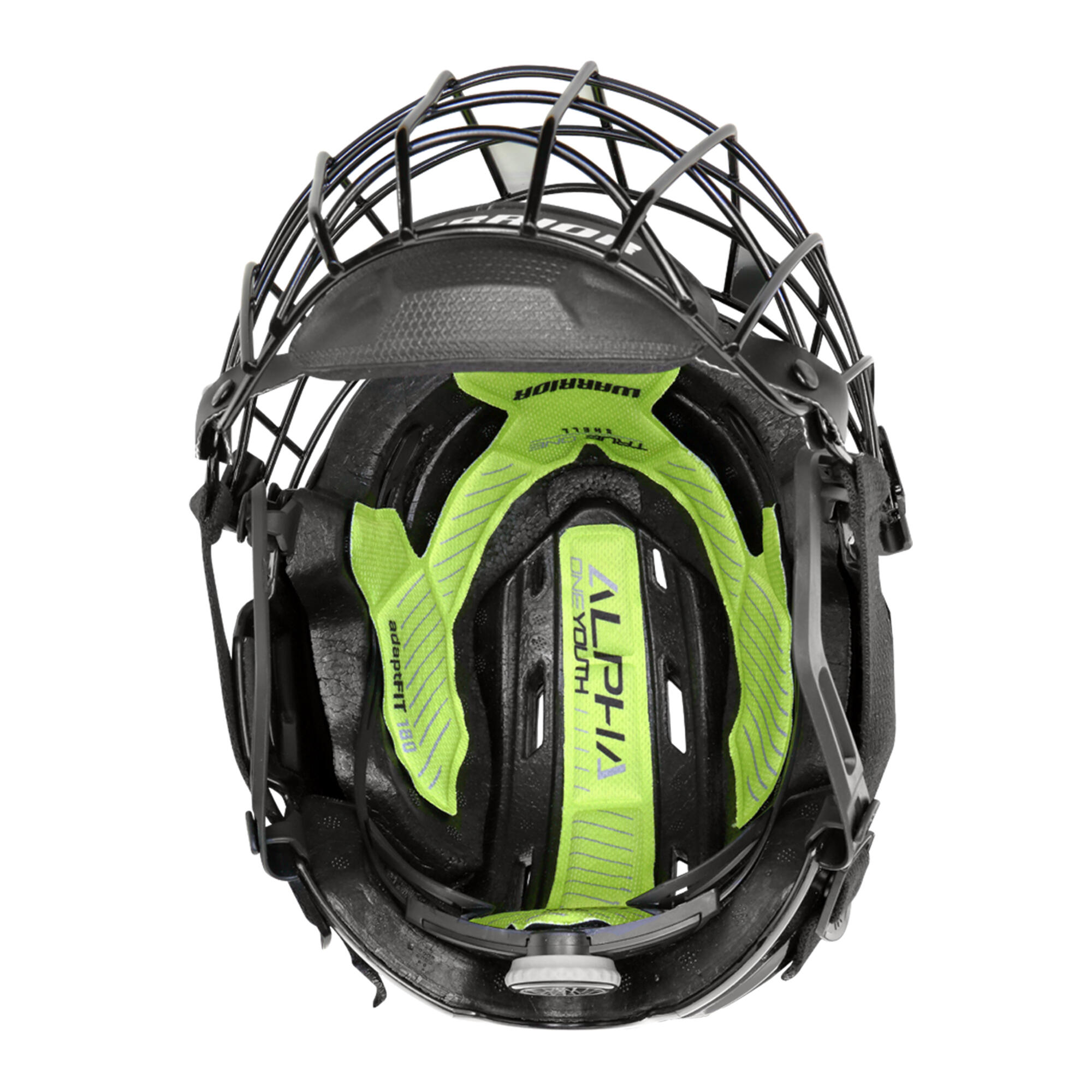 Kids' Warrior Hockey Helmet- Alpha One Youth Combo Black - WARRIOR