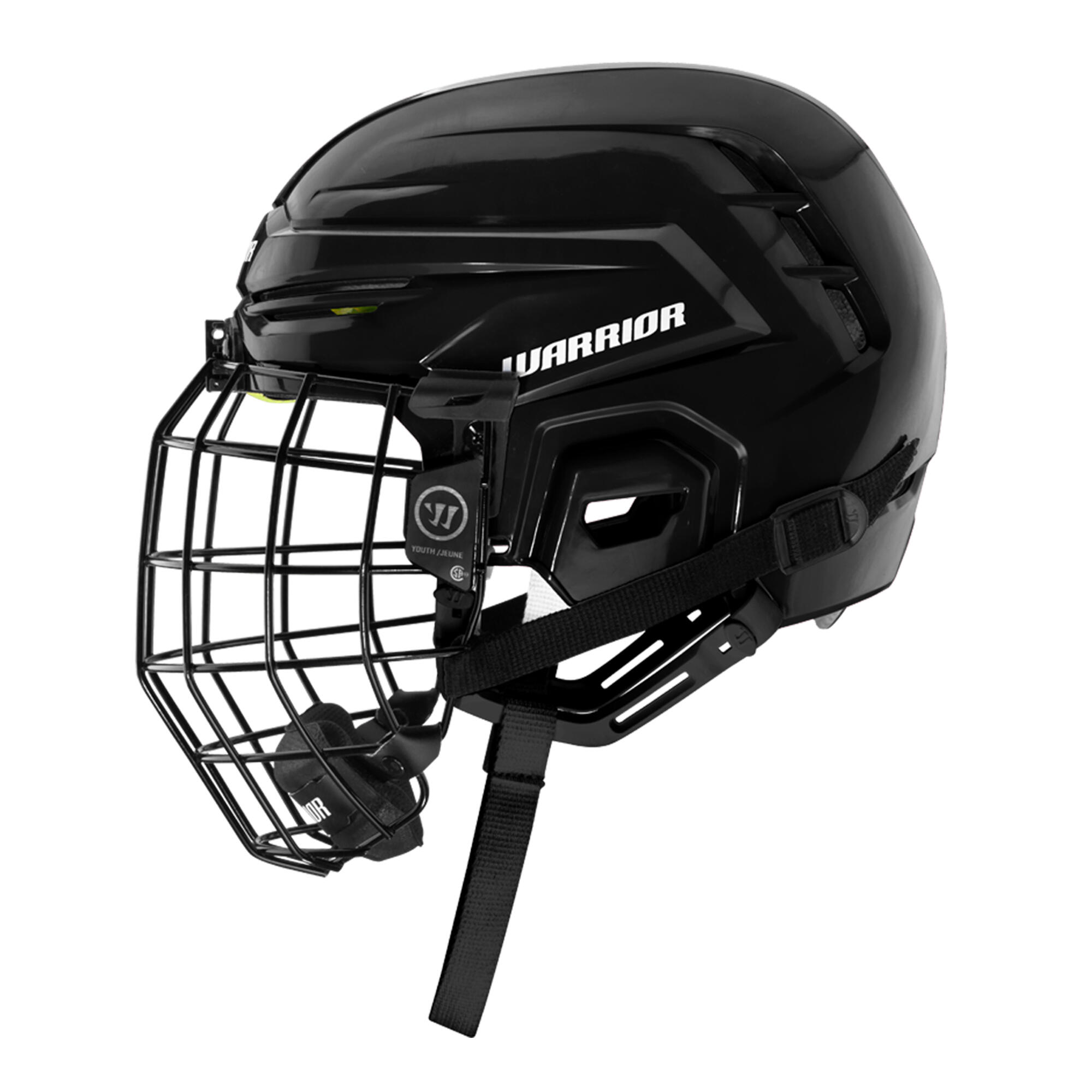 Kids' Warrior Hockey Helmet- Alpha One Youth Combo Black - WARRIOR