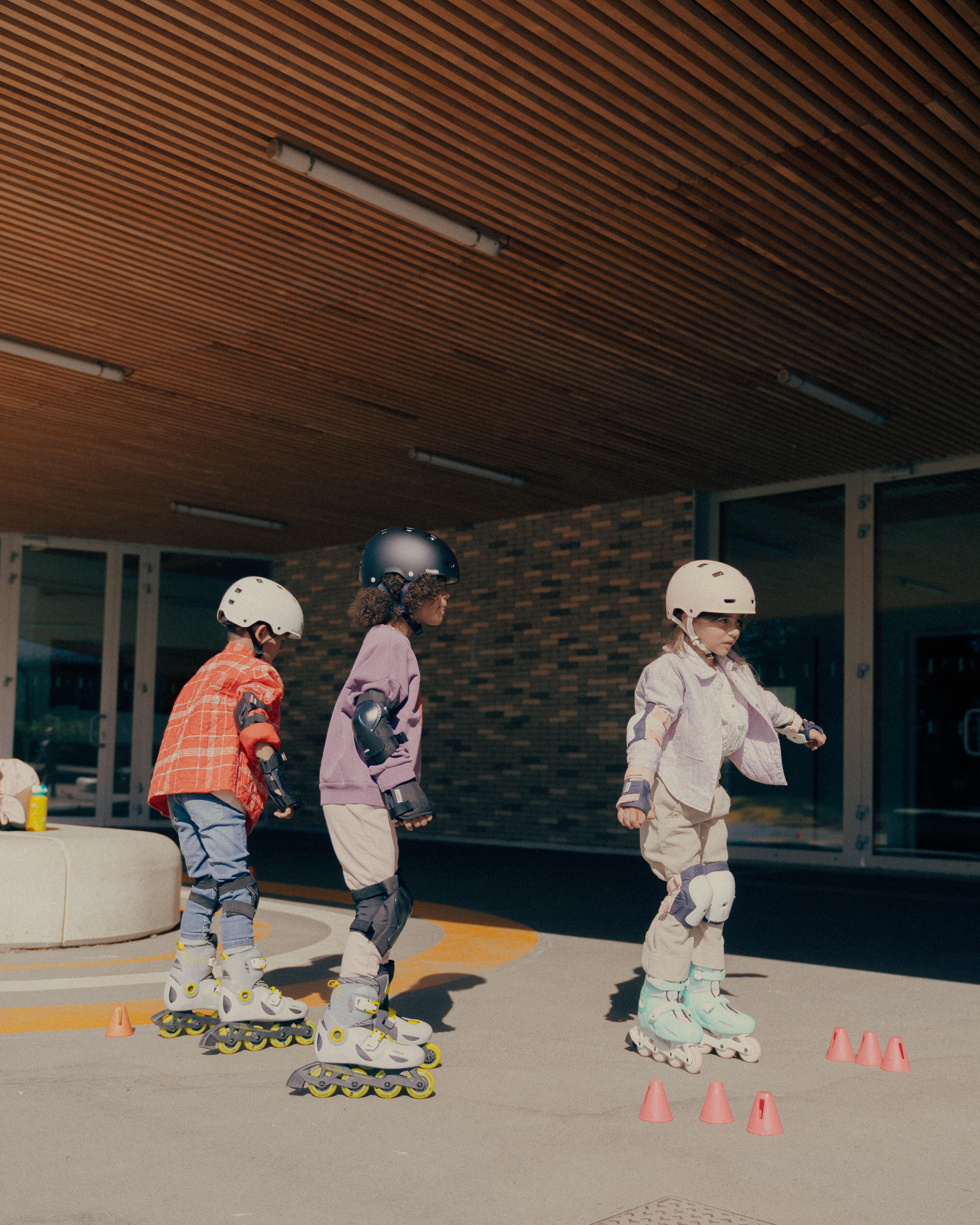 Patins à roues alignées ajustables sur 3 tailles enfant, Play 5 14/19