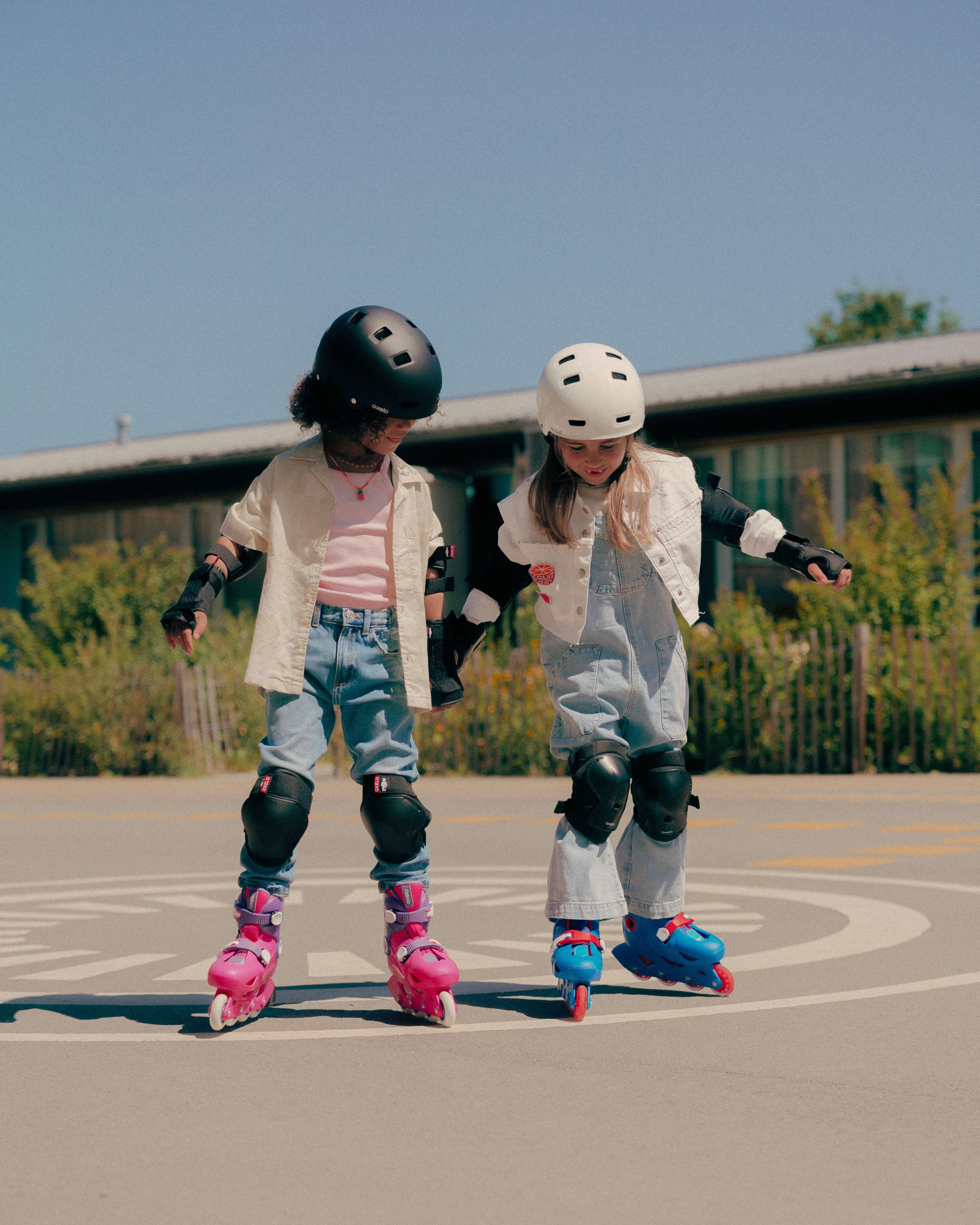 Adjustable Skate Helmet - MF 500 White - OXELO