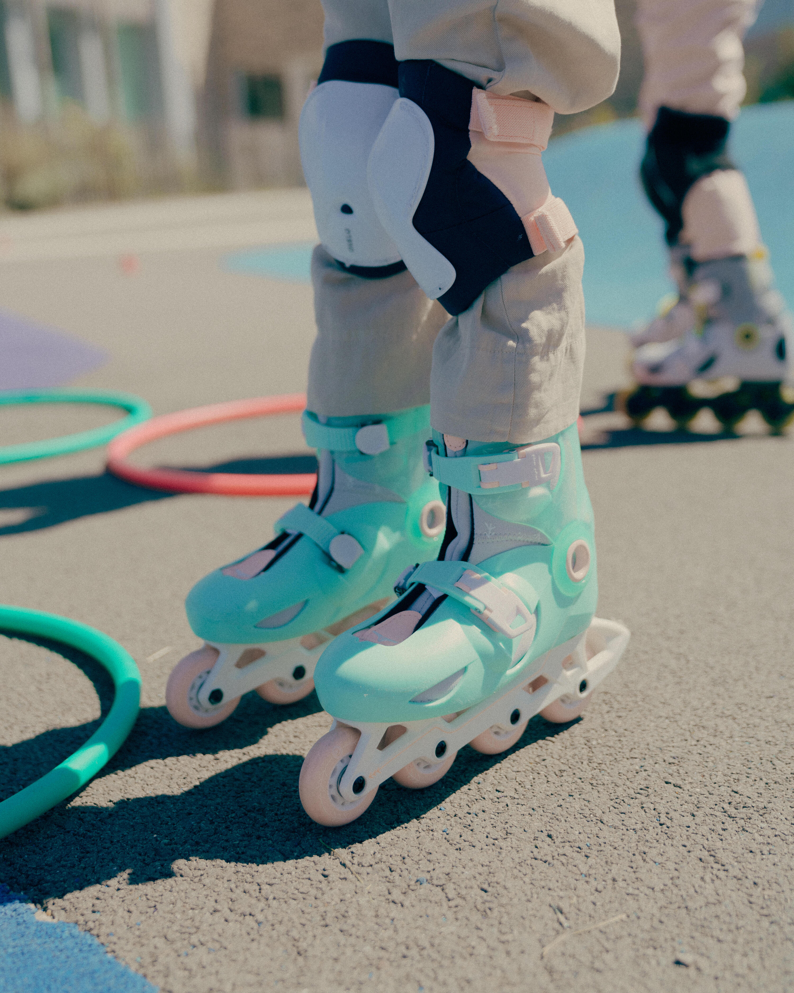 Patins à roues alignées ajustables sur 3 tailles enfant, Play 5 11/19