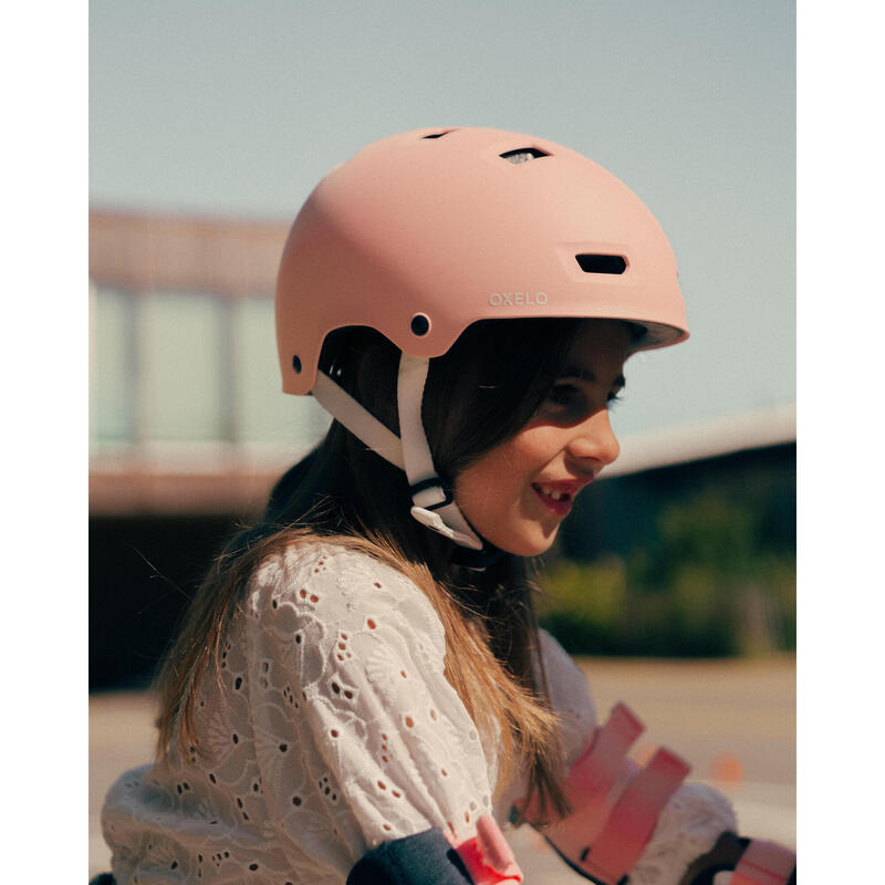Cască Role/Skateboard/Trotinetă MF 500 Roz 